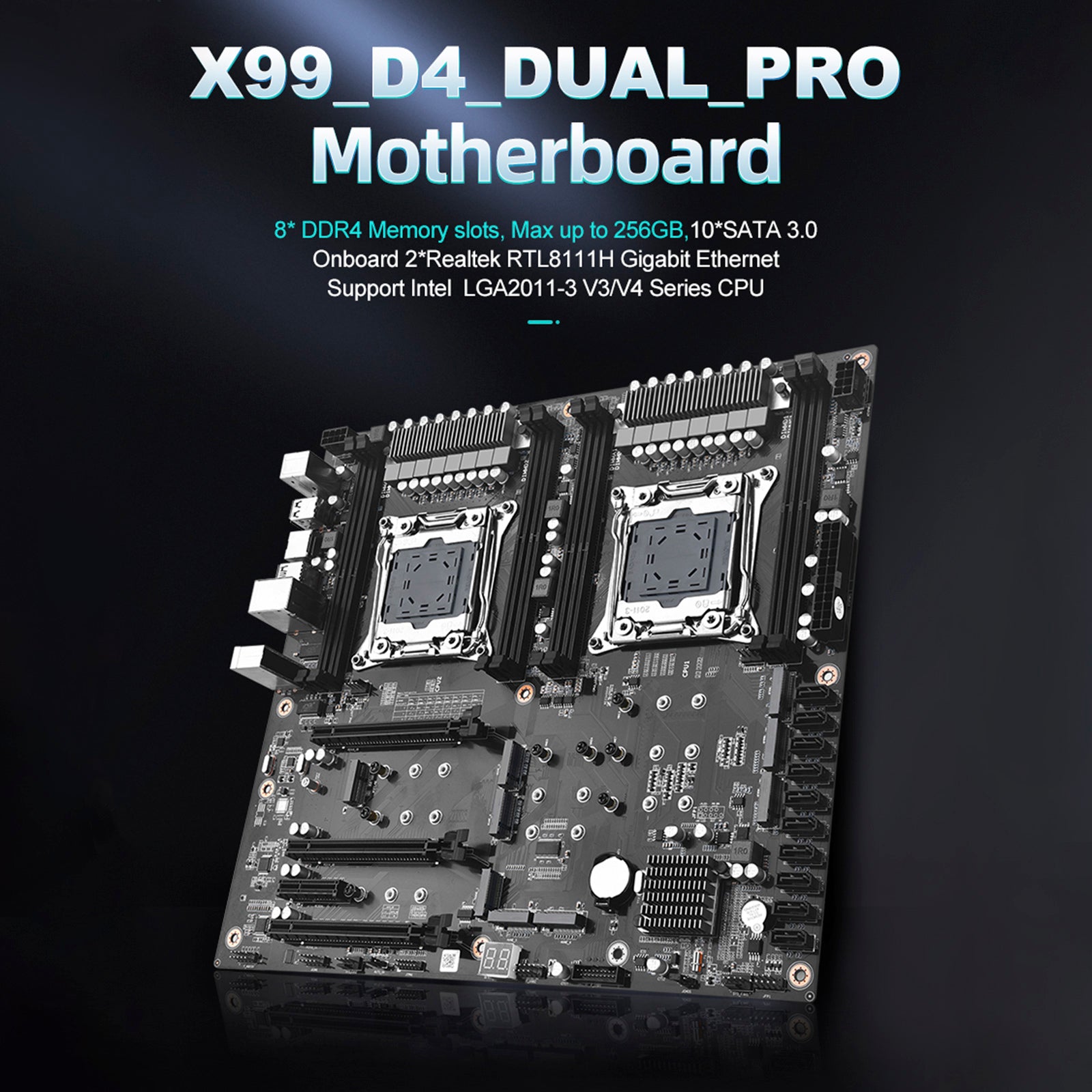 X99 Dual-Channel Motherboard Pro Desktop Computer Motherboard LGA2011-3 V3/V4