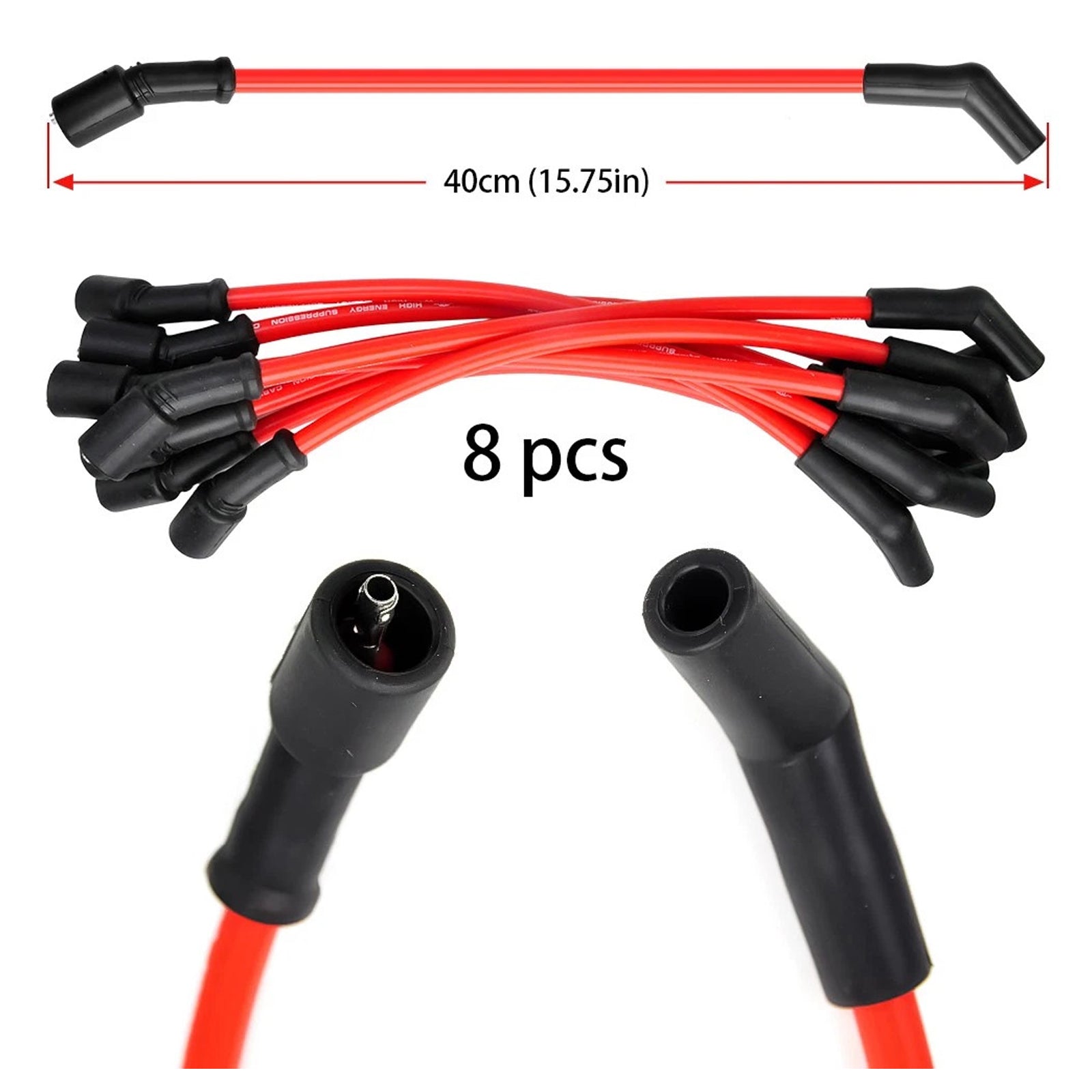 8 Ignition Coil+16 Spark Plug+8 Wires UF834 UF865 For Ford F-250 F-350 E-450