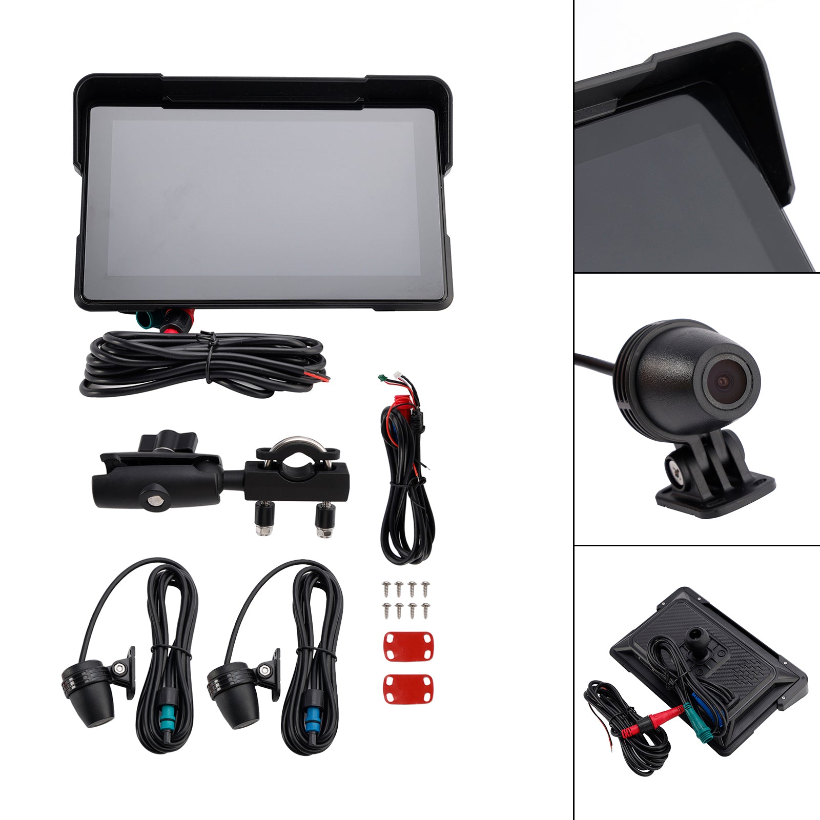 Motorcyklar bilspel 7 tum Universal 1080p -rekord för Scooter Motorcykel