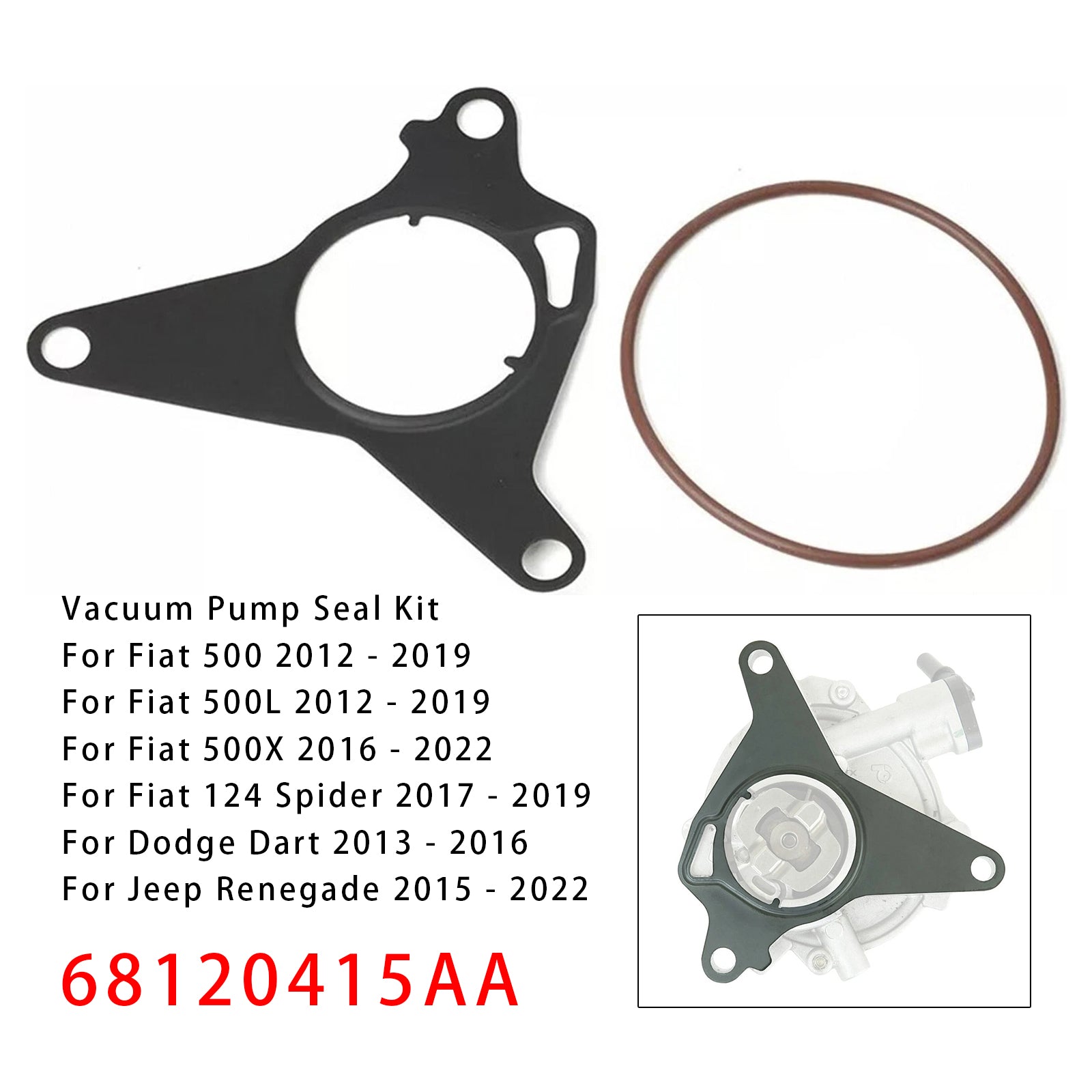 Vacuum Pump Seal Kit 68120415AA For Fiat For Jeep 1.4L 1.3L