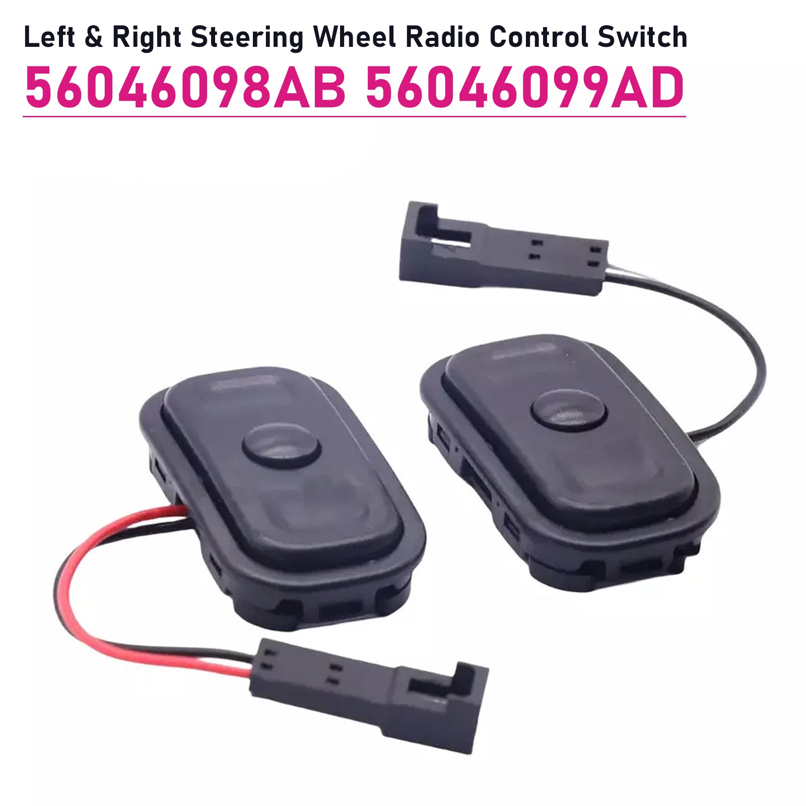 Esquerda & Interruptor de controle de rádio no volante direito para Chrysler Dodge Jeep