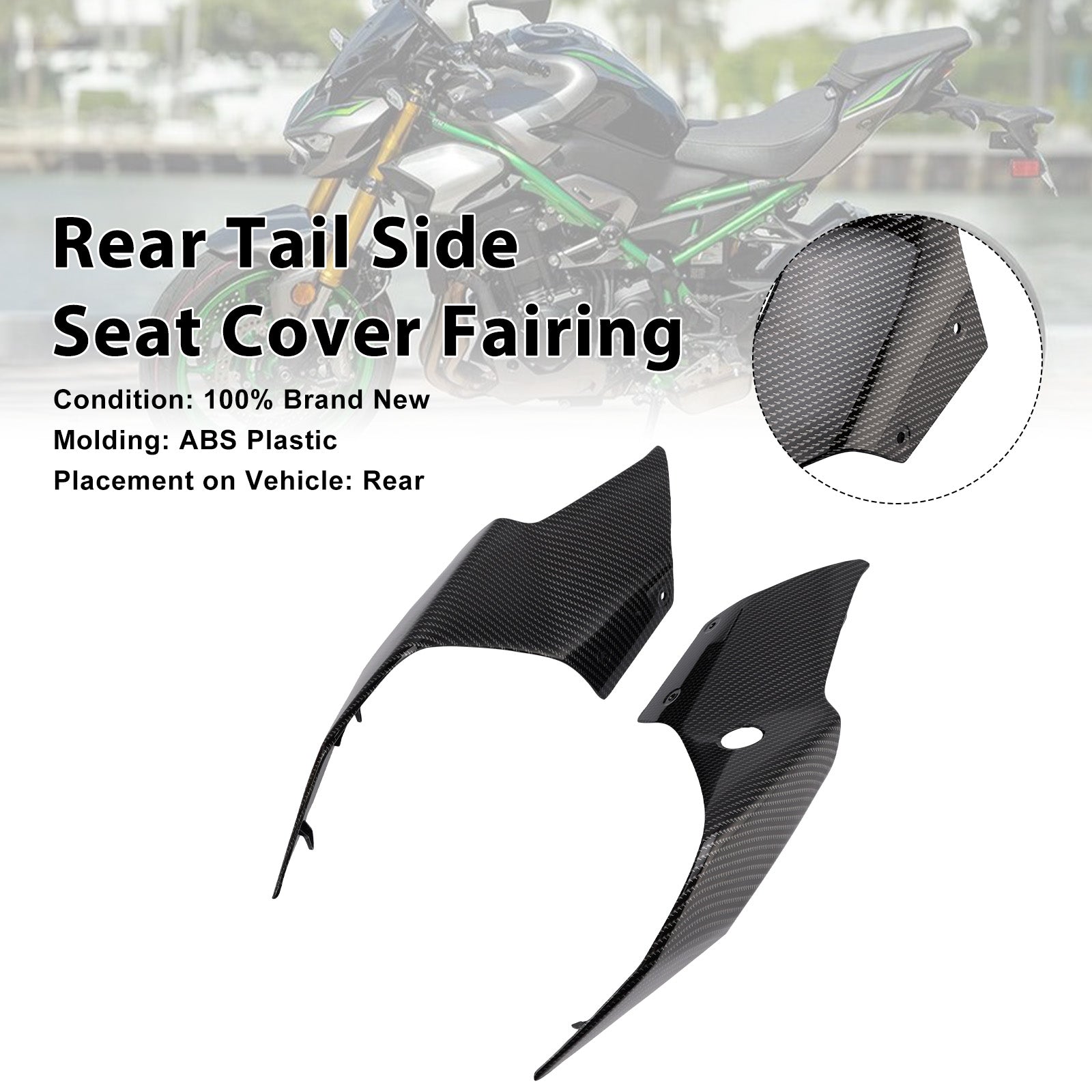 2025-2026 Kawasaki Z900 Rear Tail Side Seat Cover Fairing