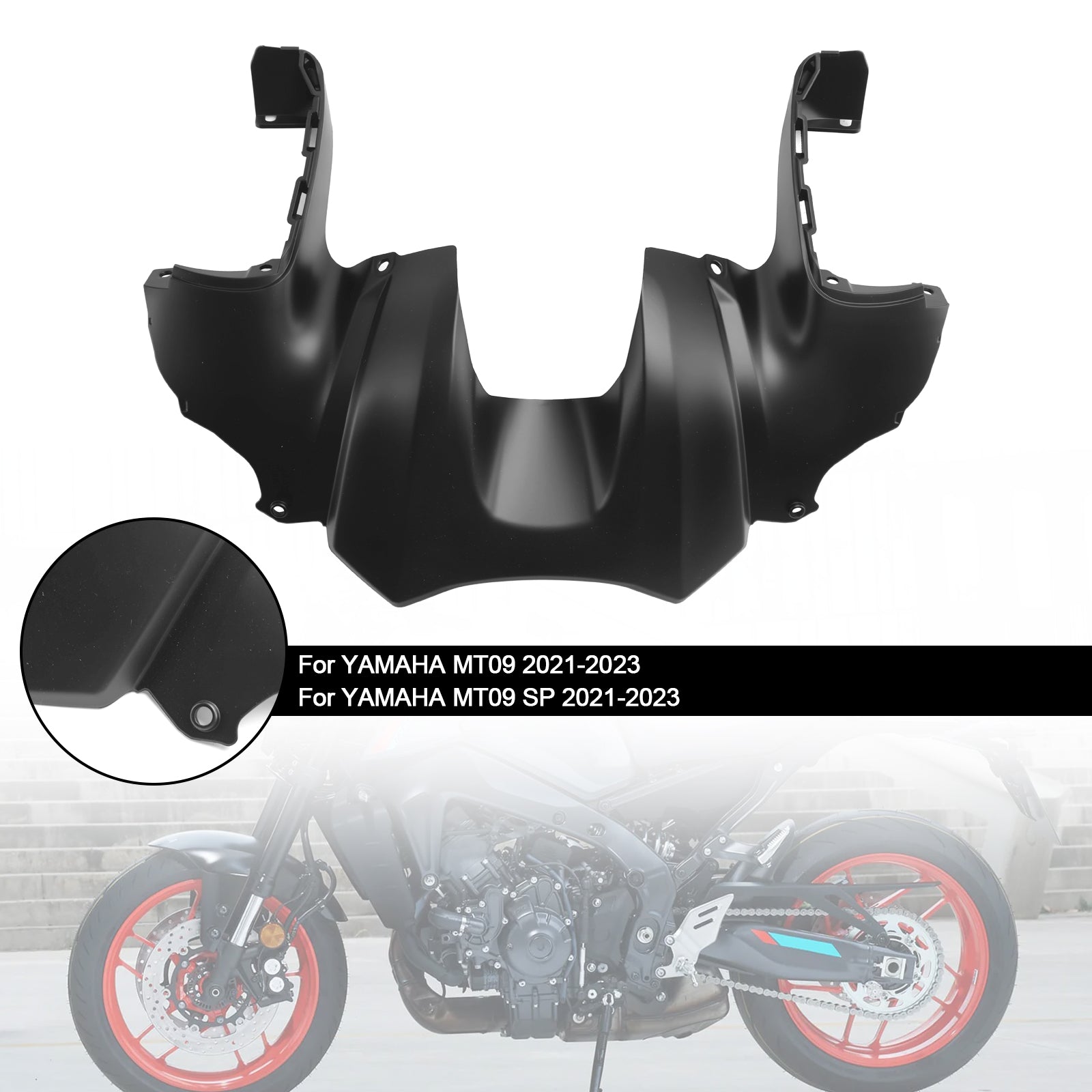 2021-2023 YAMAHA MT-09 MT09 SP Carénage du couvercle de la boîte à air du réservoir avant