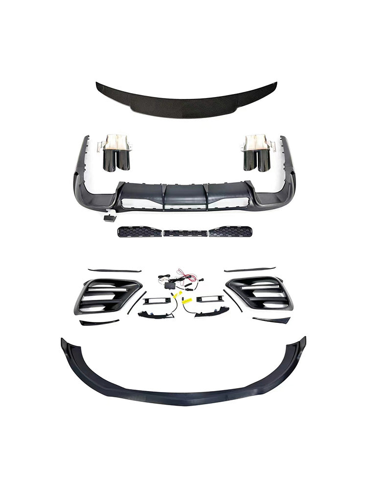 Kit carrosserie pare-chocs compatible Mercedes Classe S W223 S450 S500 2021-2023 Mise à niveau Style B