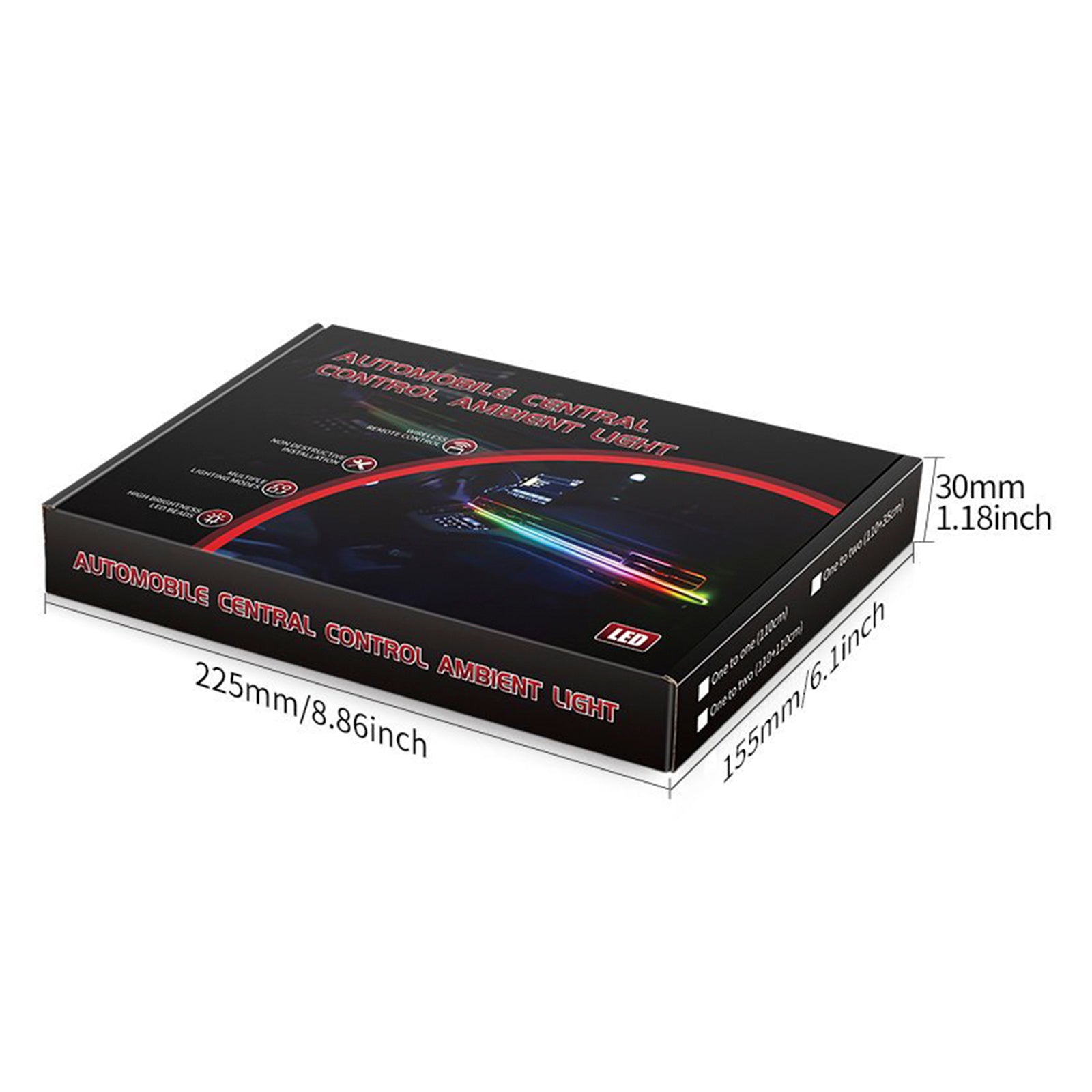 Centrale bediening Ambient Interior Kleurrijk LED vloeiend decoratief licht 110 cm