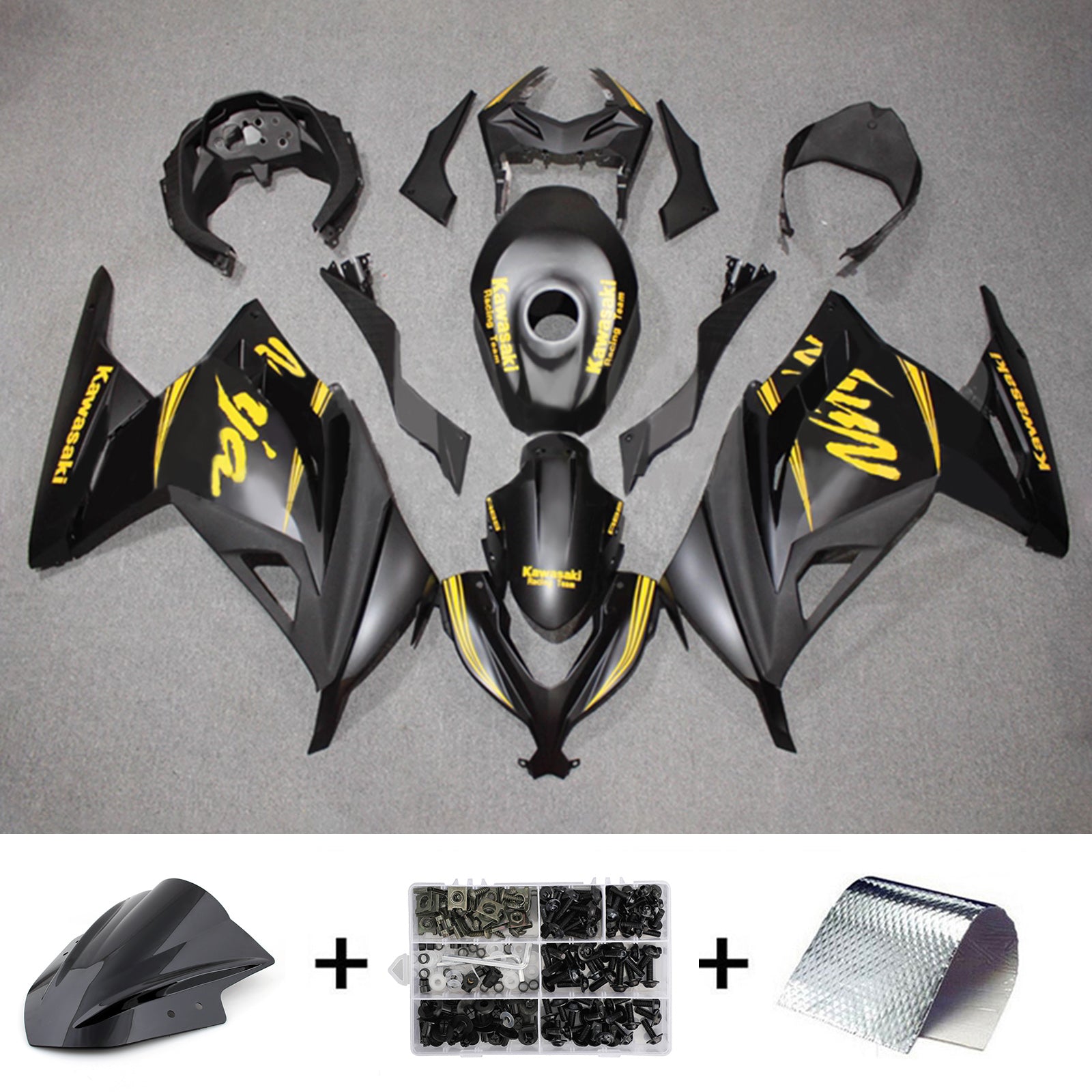 Injection Fairing Kit Bodywork Plastic ABS fit For Kawasaki EX300 Ninja300 2013-2024