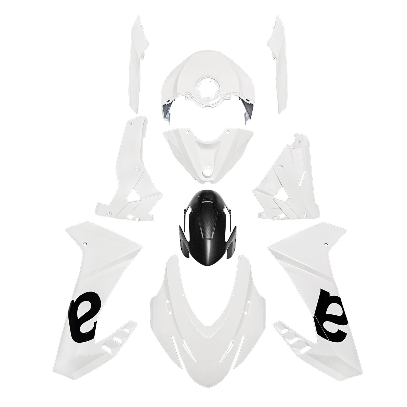 Vstrekovanie ABS plastová kapotážová súprava pre Aprilia RS457 2024-2025 03#