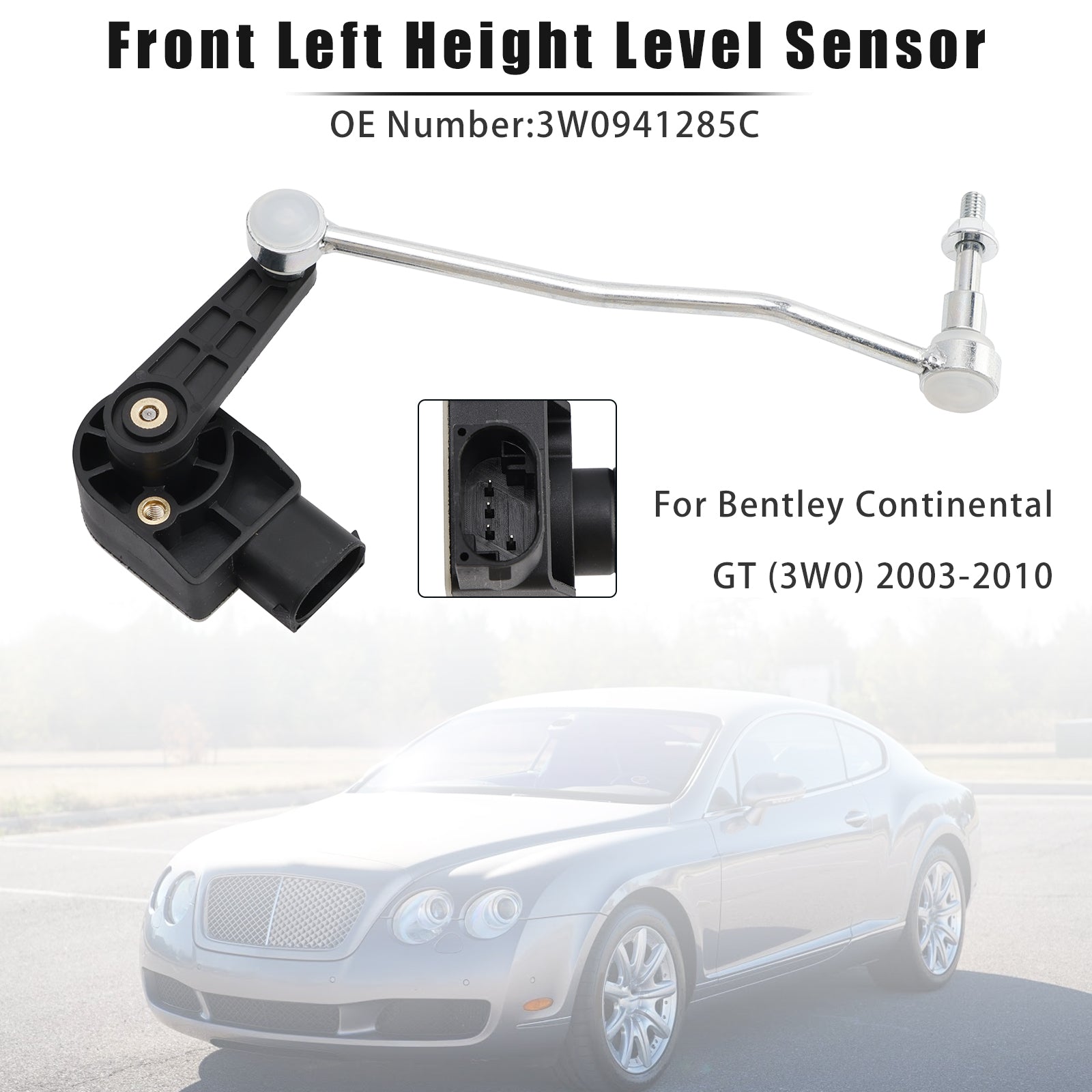 Front Left Height Level Sensor 3W0941285C For Bentley Continental GT (3W0) 03-10