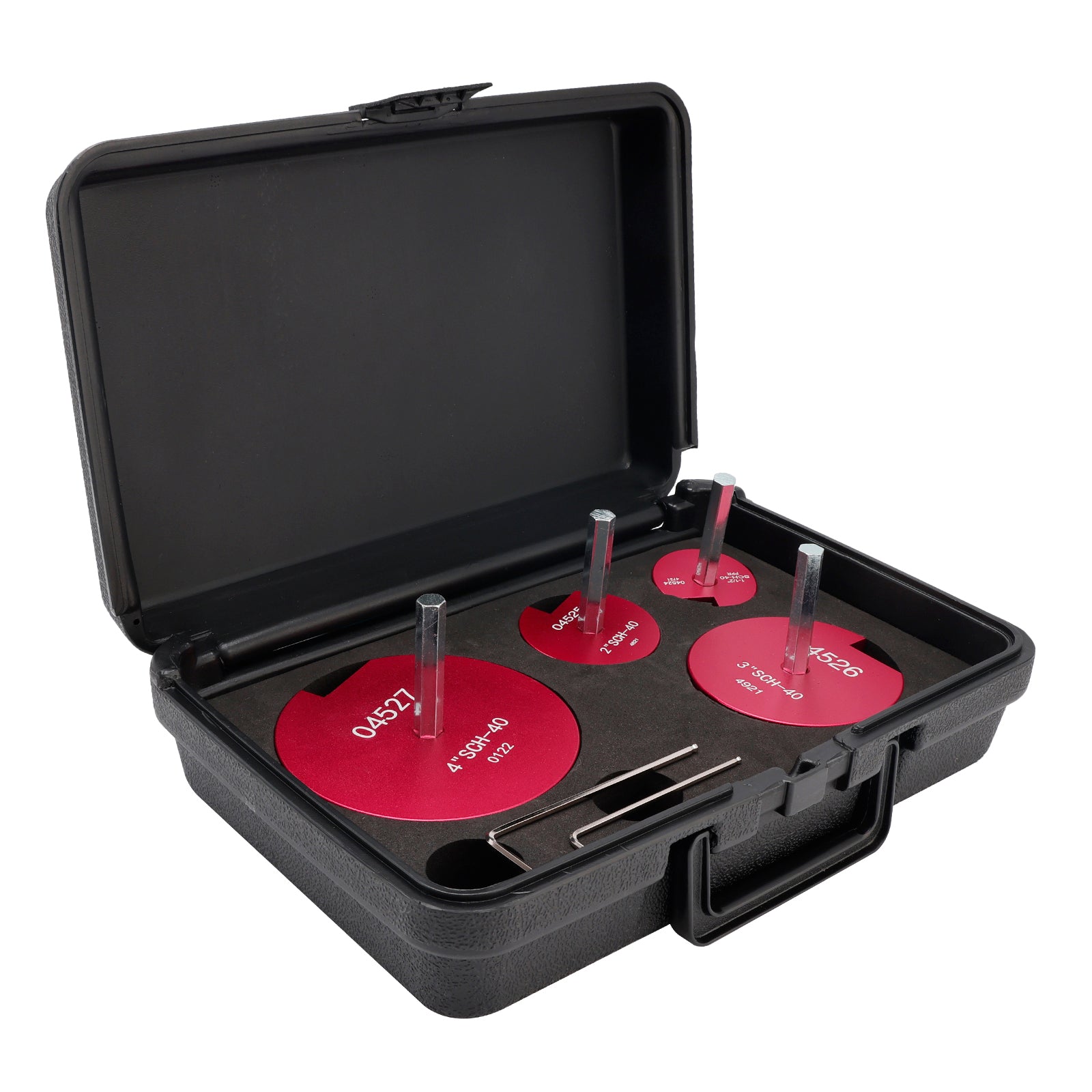 Alésoir de tuyau en PVC, alésoir de raccord de tuyau en plastique PVC, Kit d'outils de plomberie adapté 4 pièces