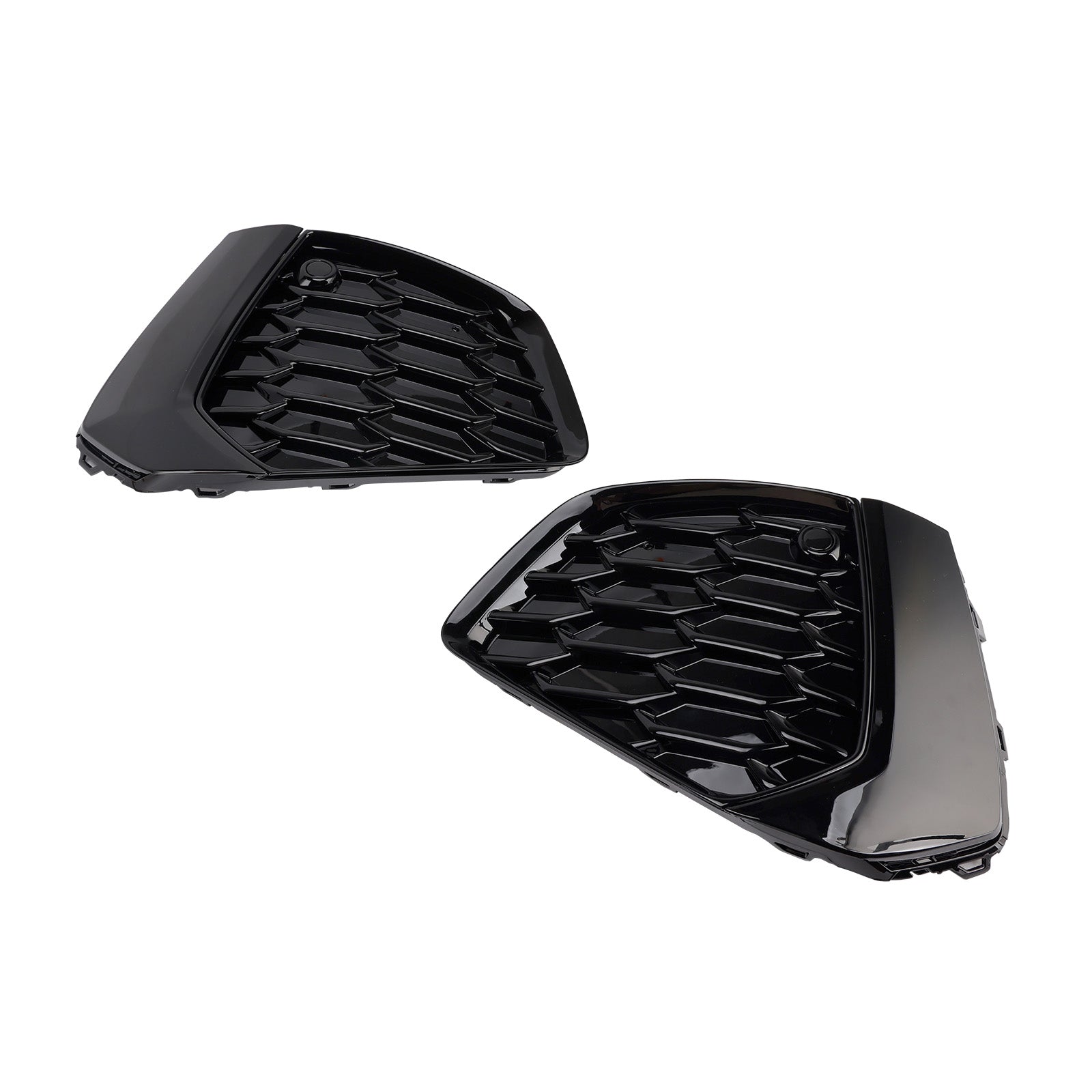 2021-2023 Audi A3 S-line Black Front Honeycomb Fog Light Grille Cover