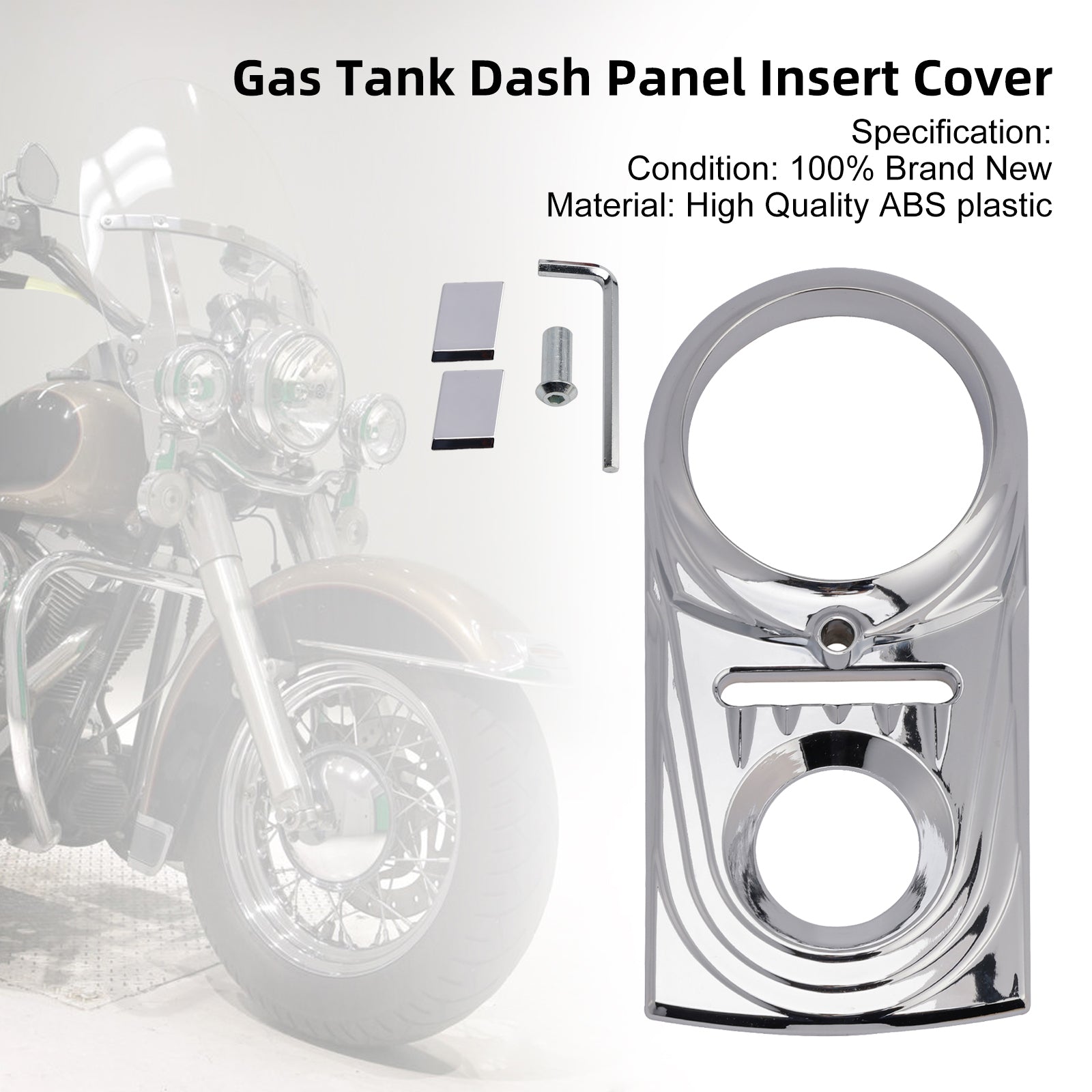 Gas Tank Dash Panel Insert Cover For Softail FLSTC FXST Street Glide