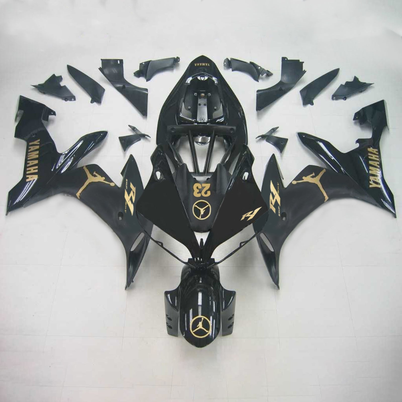 2004-2006 Yamaha YZF 1000 R1 Kit de carénage d'injection carrosserie plastique ABS #128