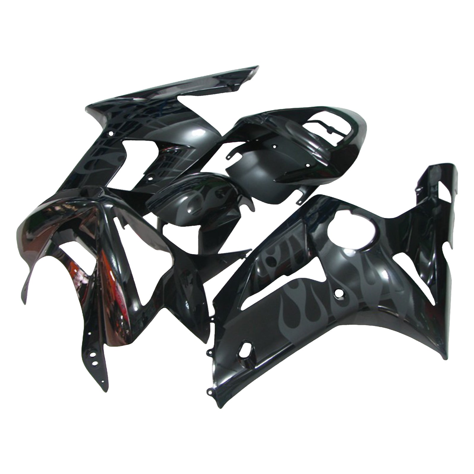 Injeksjon Fairing Kit Bodywork Plast Abs Fit for Kawasaki ZX6R 636 2003-2004