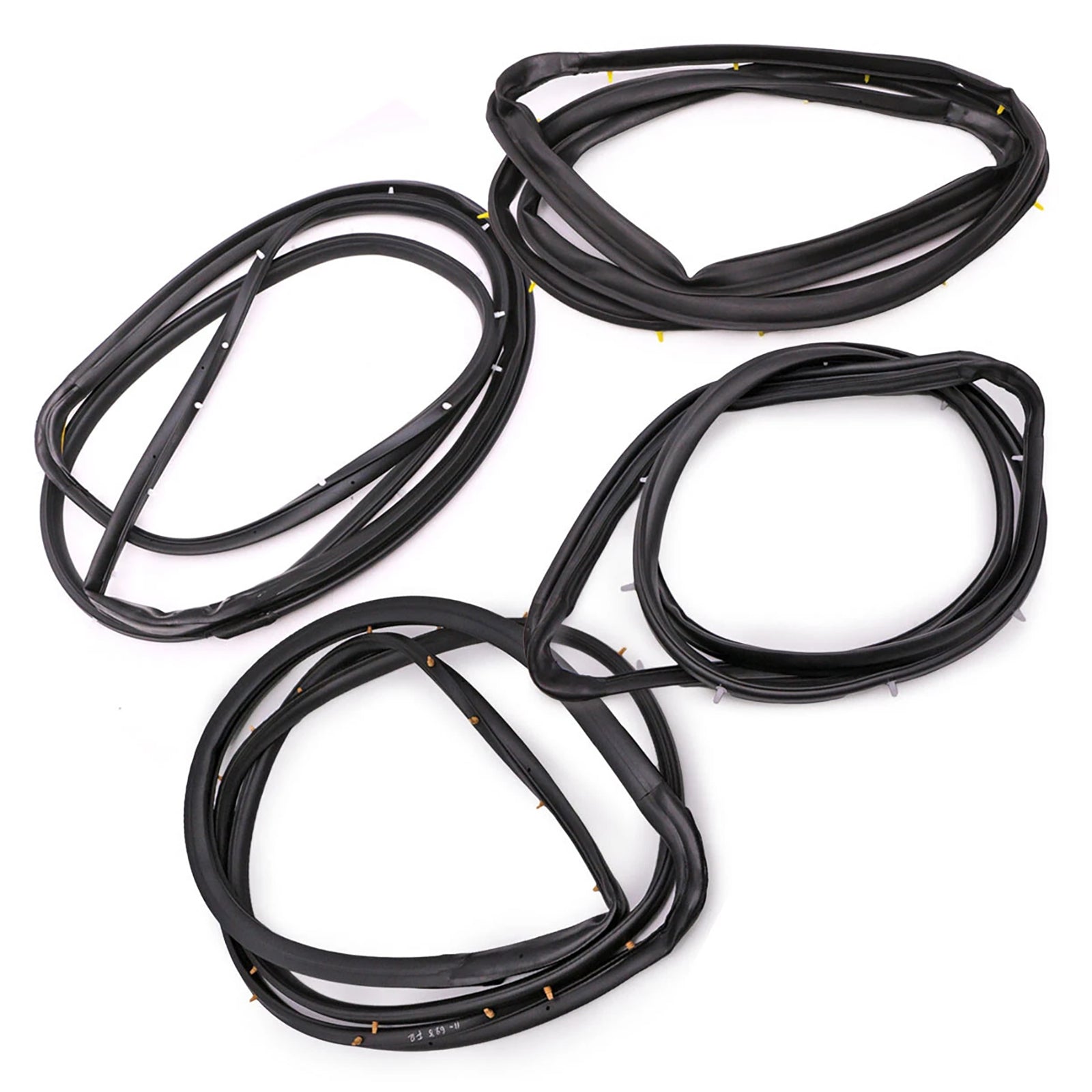 1998-2005 Nissan D22 Frontier 4Dr Double Cab 4PCS Front Rear Door Rubber Seal Weatherstrip 80831-2S400