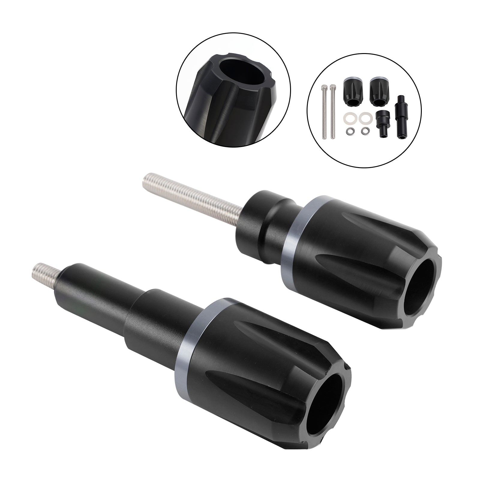 2019-2023 Bmw F900R F750Gs F850Gs Cnc Anti-Crash Frame Sliders Protector Blauw Zwart