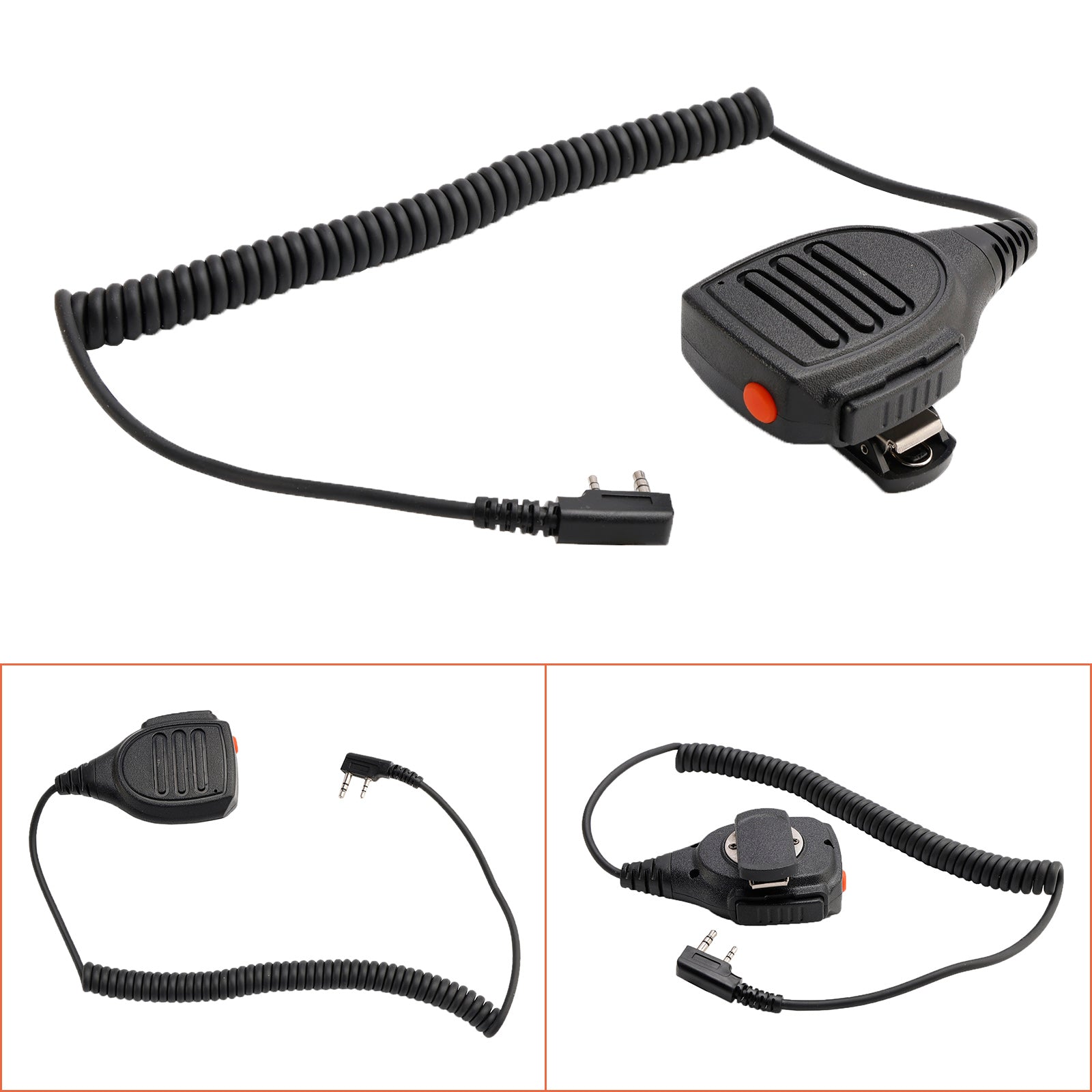 K-SM1602 dubbele PTT-microfoonluidspreker voor TK-220 TH-F6 RPV516A KG-UVD1P PX-666