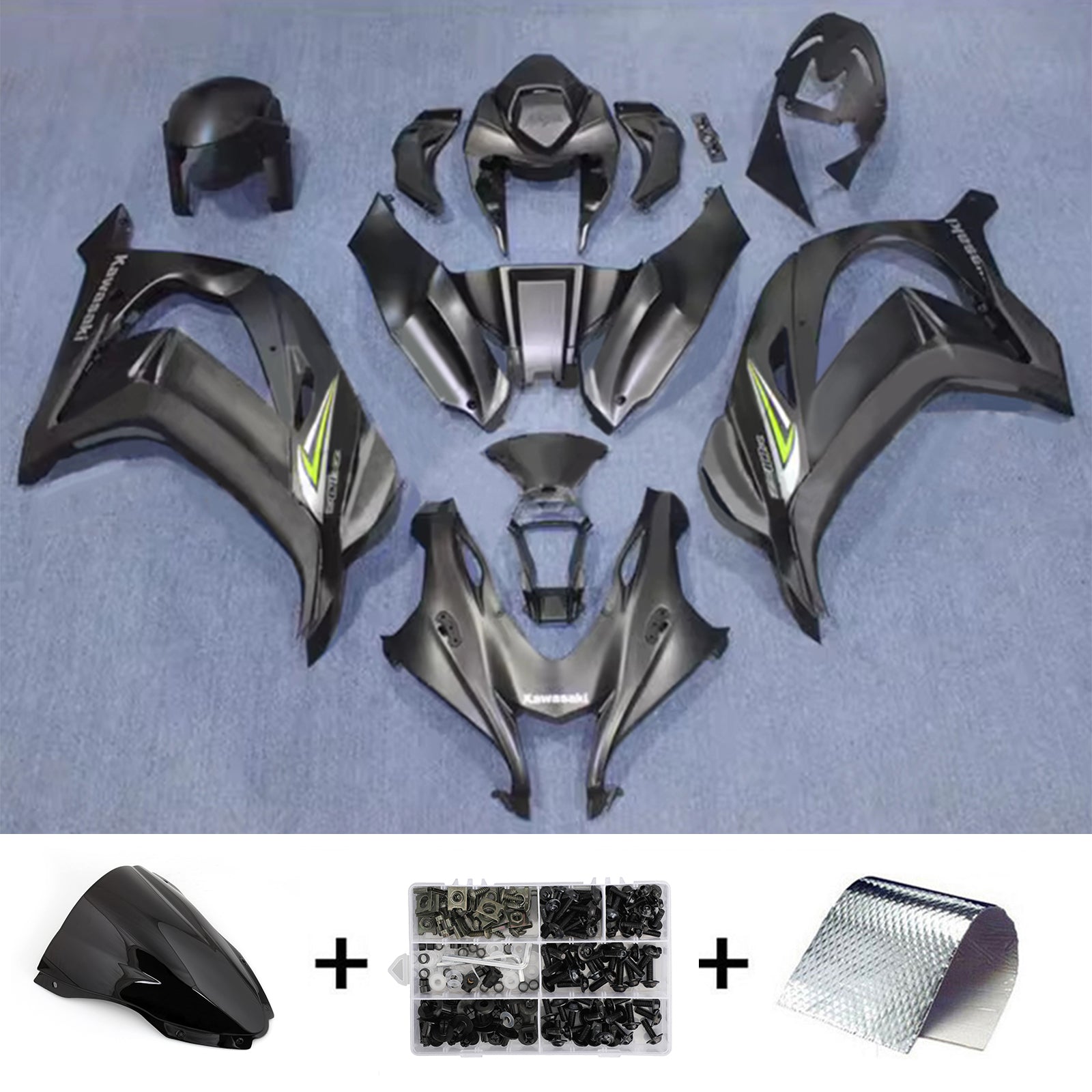 Injection Fairing Kit Bodywork Plastic ABS fit For Kawasaki ZX10R 2016-2020