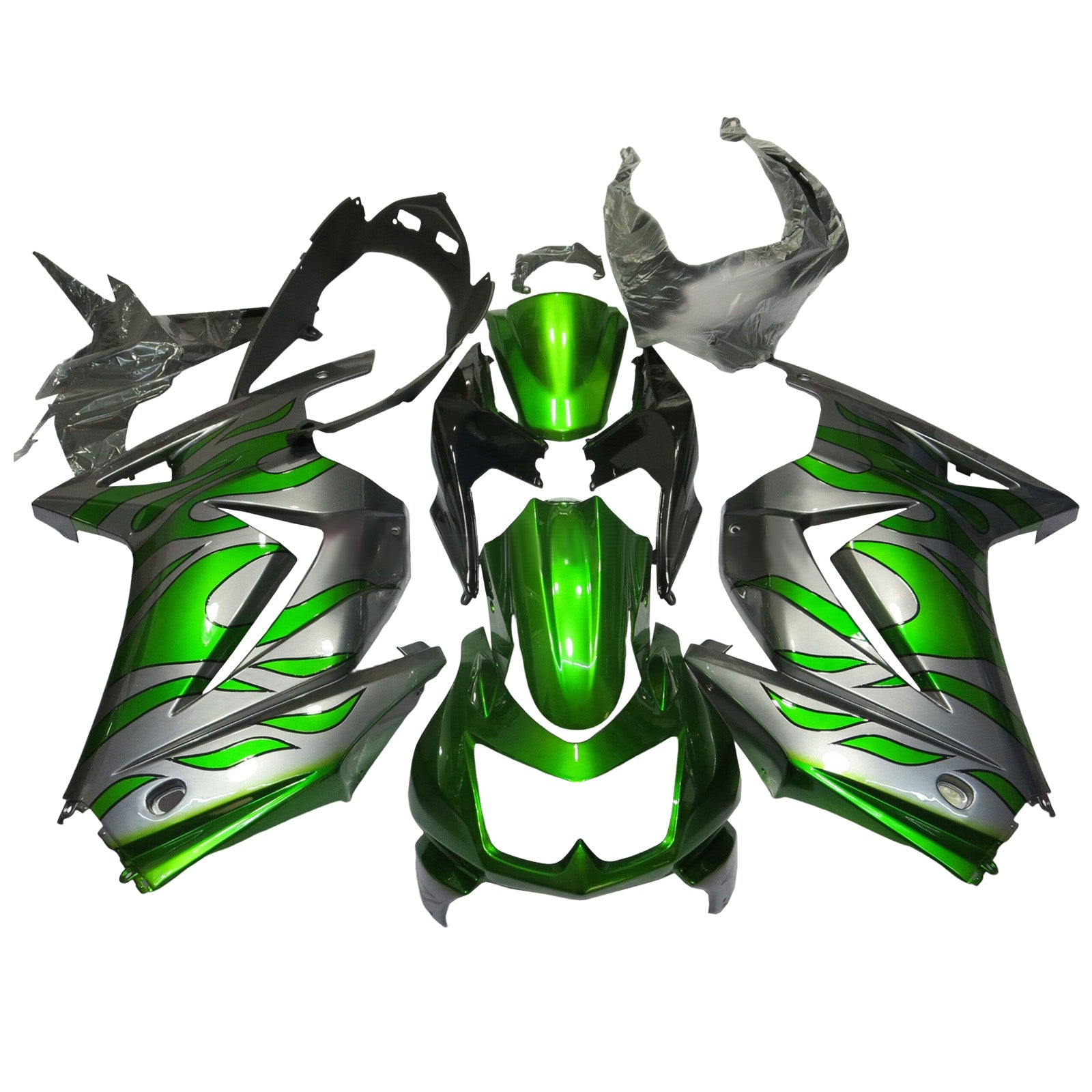 Kit de carénage injection de carrosserie en plastique ABS FAX pour Kawasaki Ex250 Ninja250r 2008-2012