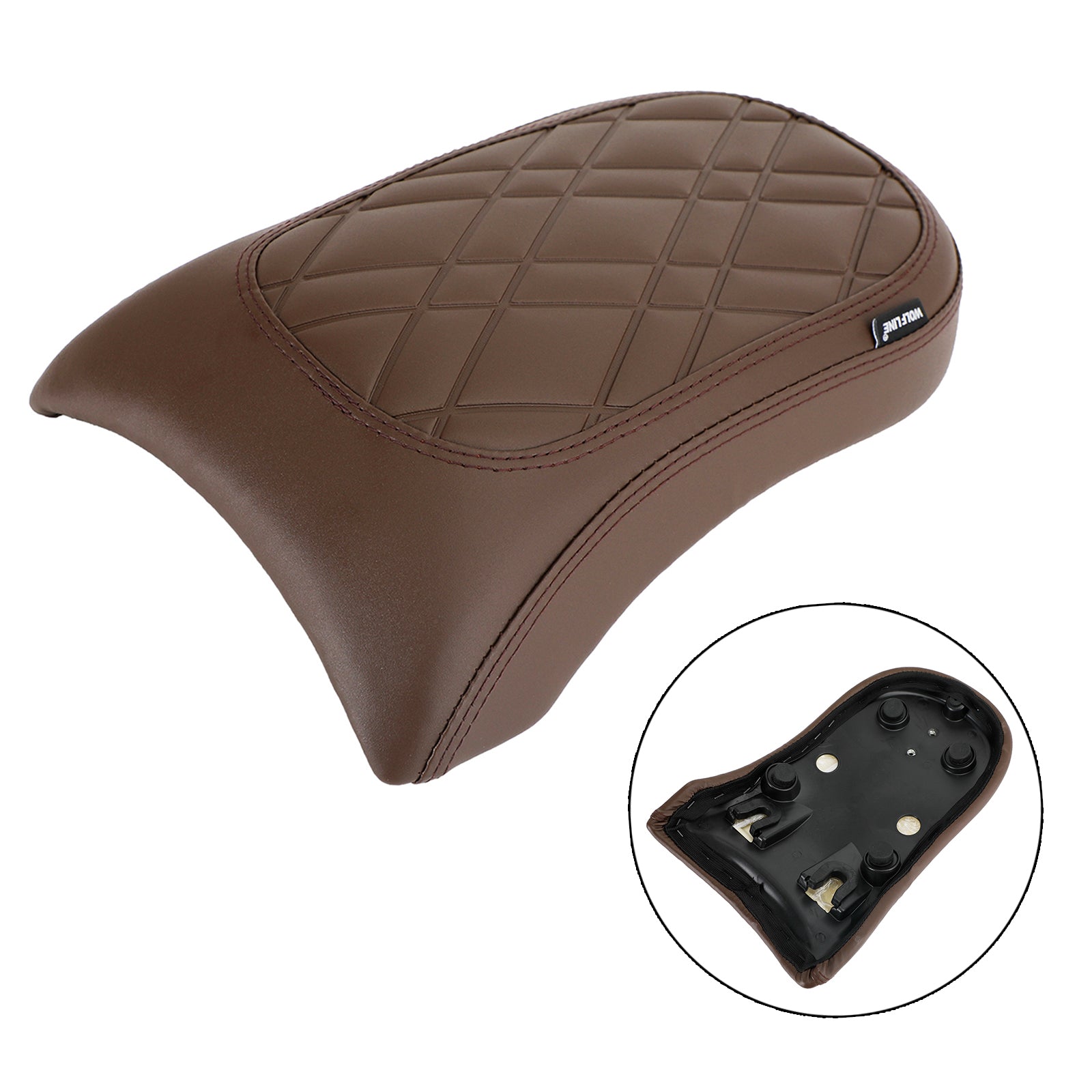 Coussin de siège passager arrière en Pu, marron plat, pour vélos Bmw R18 2020 – 2022