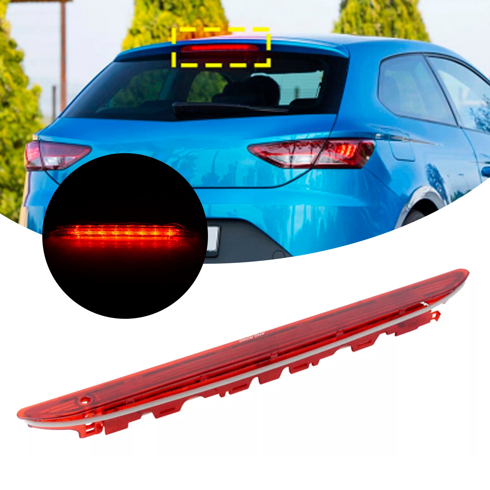 2011-2016 Seat Leon/Leon SC/Leon ST 5F Red Lens High Level Brake LED Light Back 3rd Stop 5F0945097