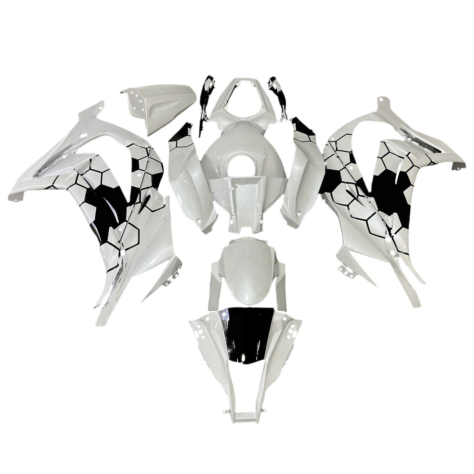 Injeksjon Fairing Kit karosseri plast ABS Fit for Kawasaki ZX10R 2011-2015