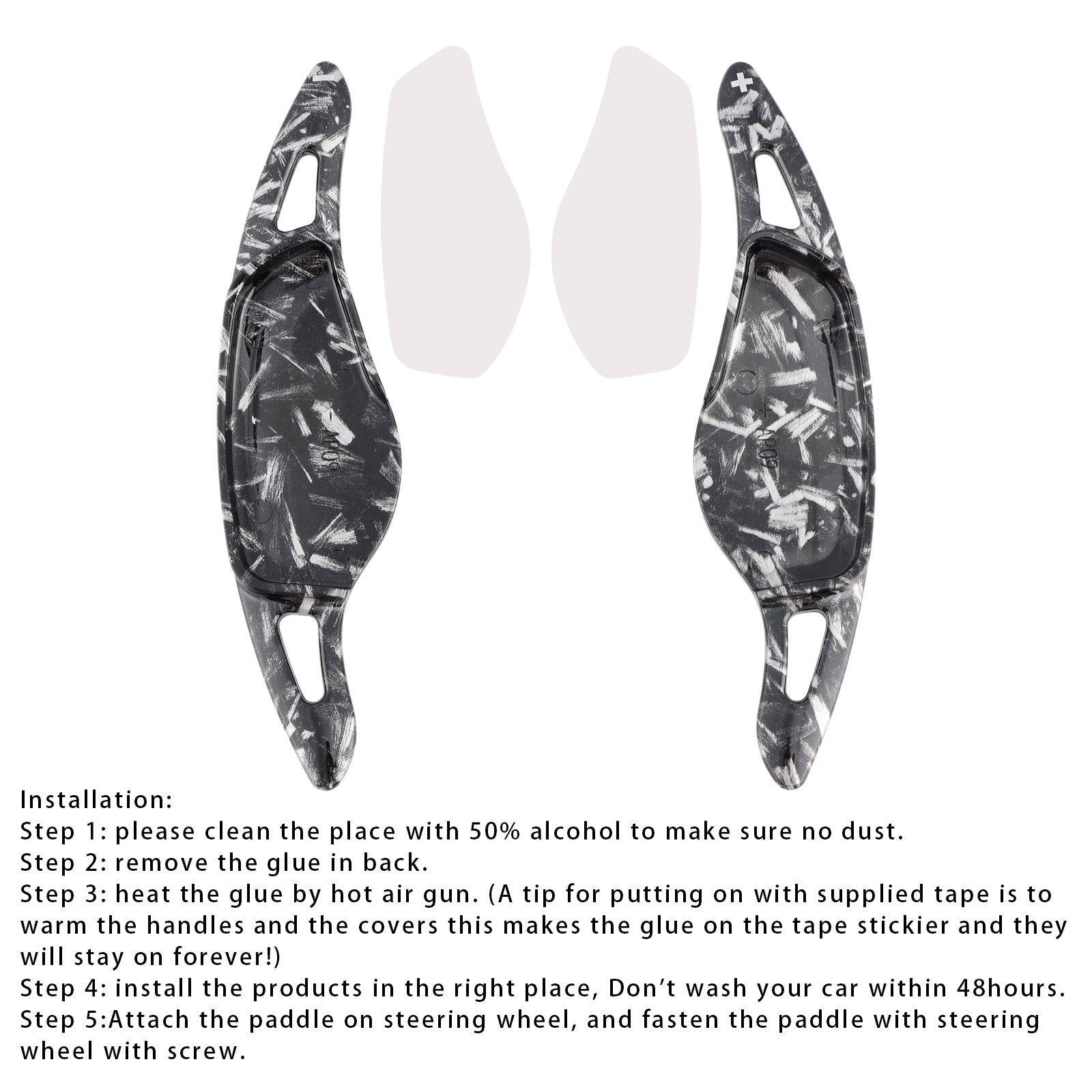 Steering Wheel Paddle Shifter Extensions For BMW G01 X3 F97 X3M G02 X4 X4M