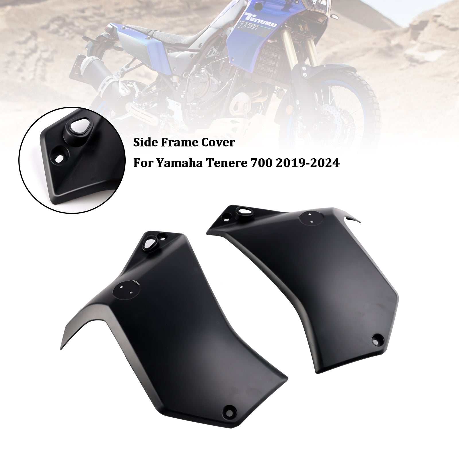 2019-2024 YAMAHA TENERE 700 SIDA RAMPANE PANEL SKOTSER Täckning
