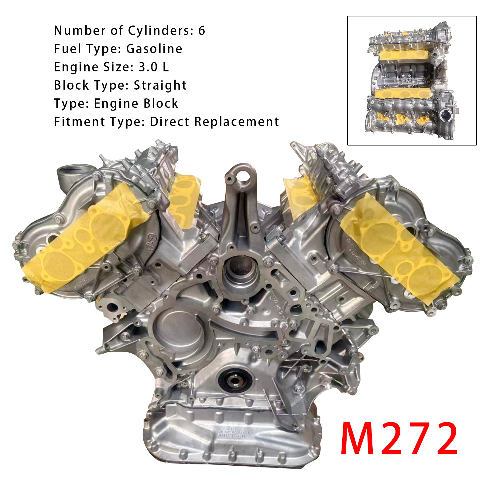 2006-2011 Mercedes R171 SLK300 C300 RWD 3.0L New M272 Engine Motor Assembly