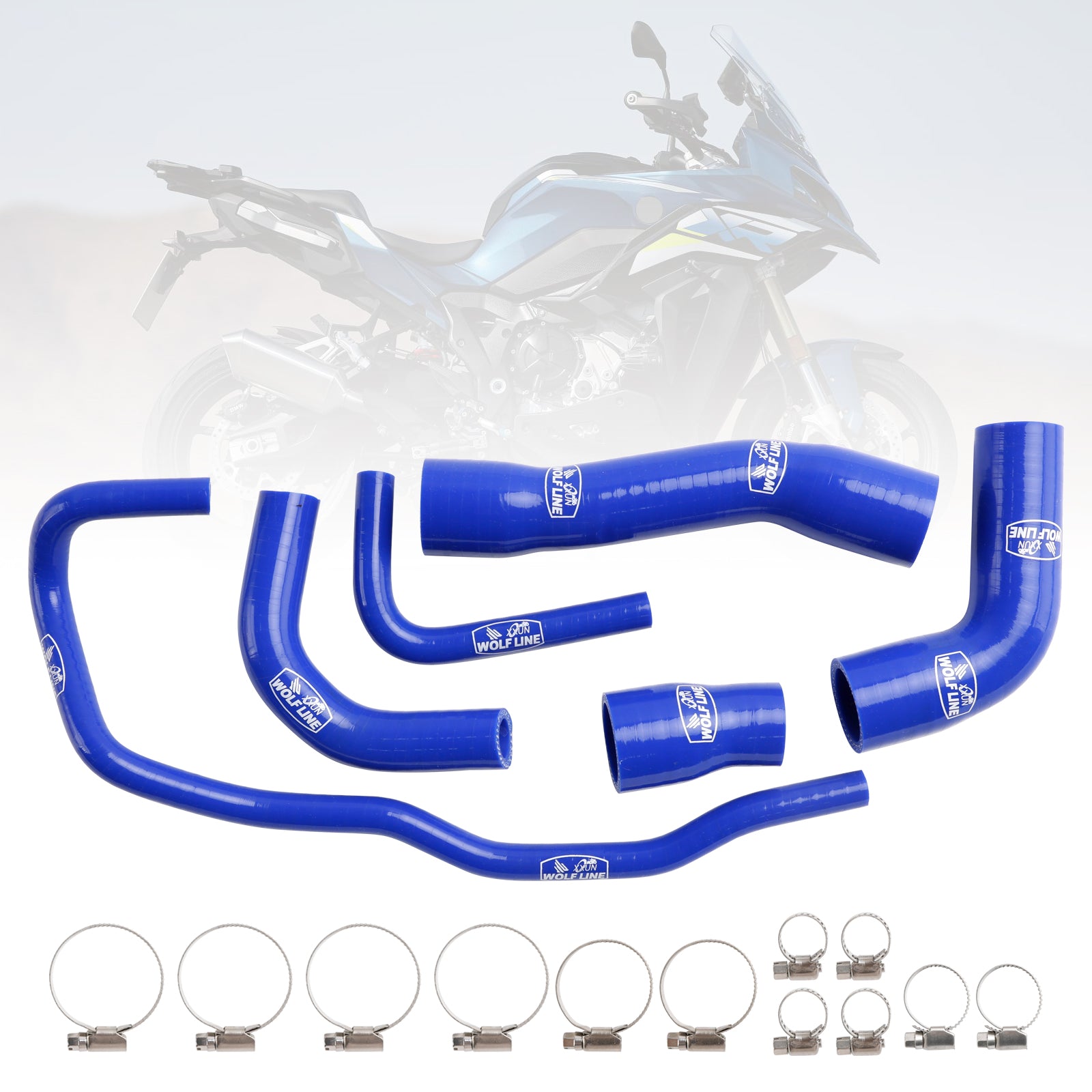 2021-2024 BMW S1000XR Silikon Radiator kjølevæskesett Kit