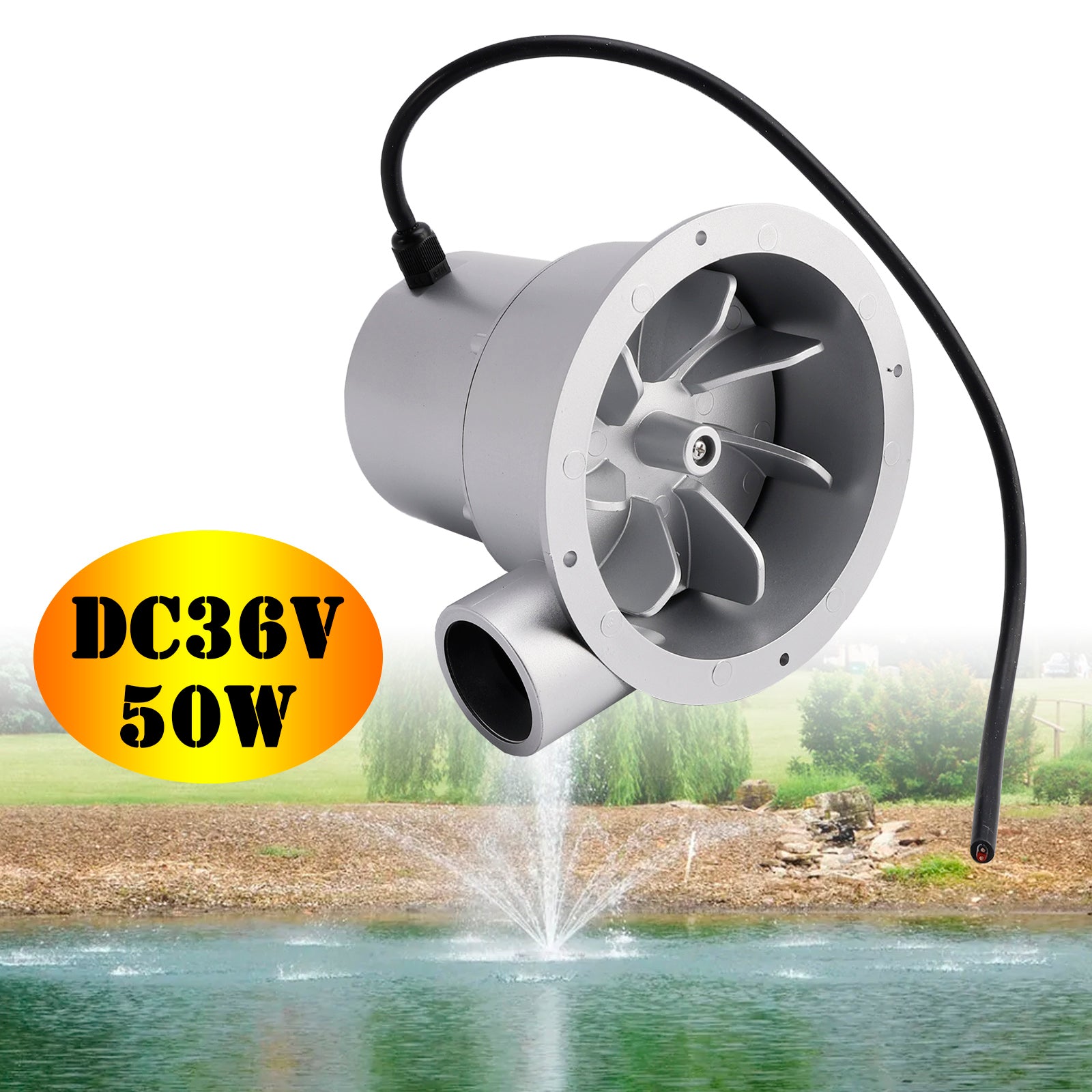 24V Waterstroom Turbine Hydro-elektrische Generator DC36V 36W/50W Wisselstroom Opwekking