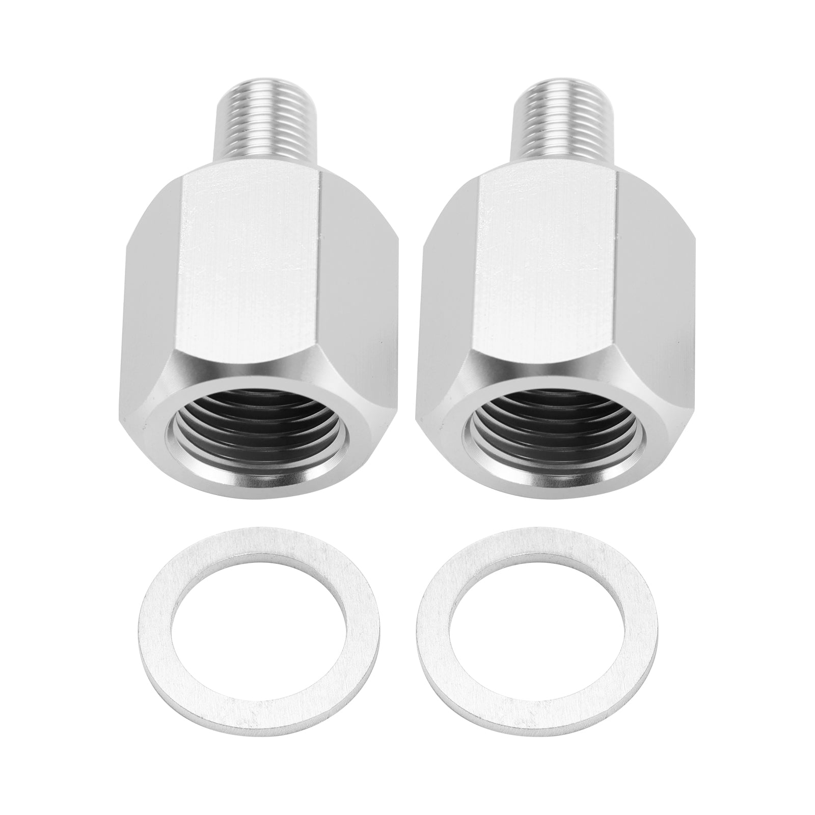 2x 1/8NPT Male to M16-1.5 Female Oil Pressure Sensor Adapter Thread Connector