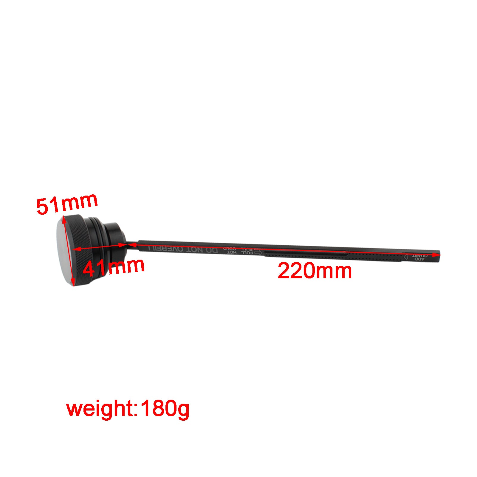 Zátka na uzáver olejovej mierky pre dynu široké kĺzanie FXDL 1991-1998 0710-0001