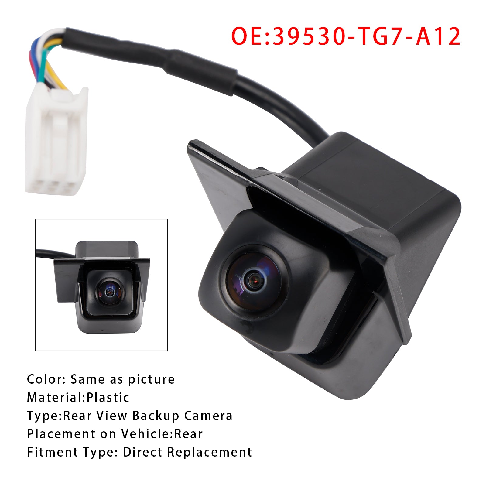 2019-2022 Honda Pilot Rear View Reversing Camera 39530-TG7-A12