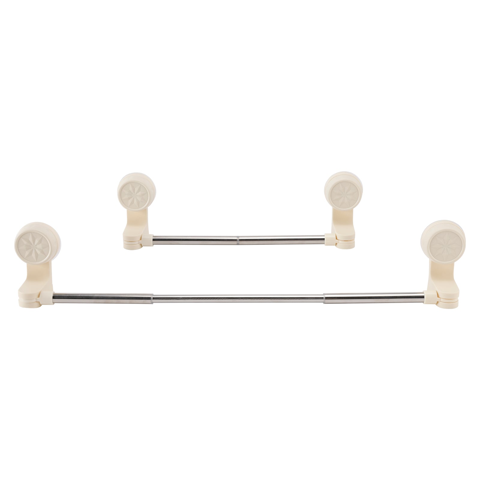 Barre de rangement de coin de douche 2x RV Rodage en acier inoxydable réglable 11.8-23,6 pouces