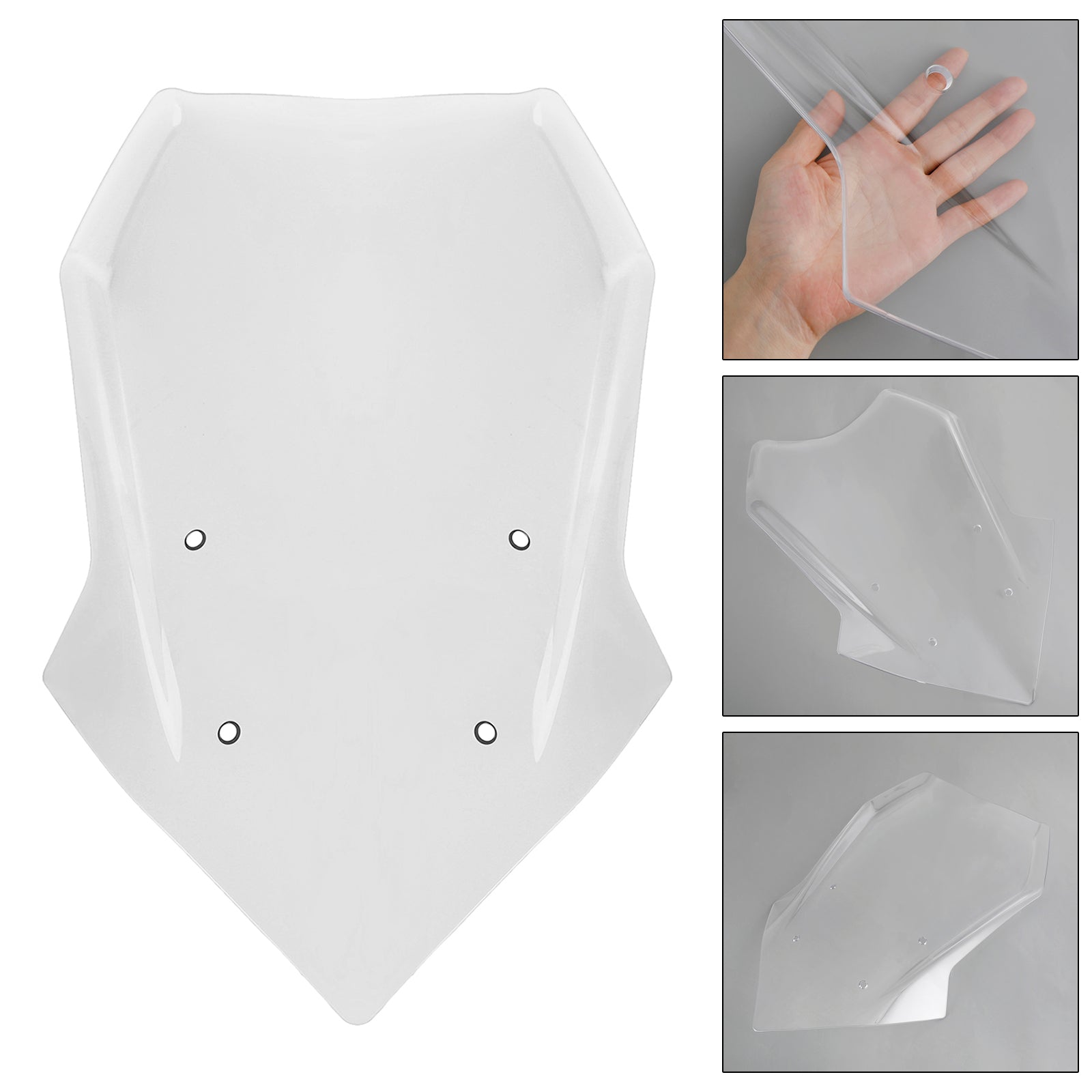 Černé sklo čelného skla pre Yamaha Tracer 900/GT 2018-2020 Tracer 9/GT 2021-23