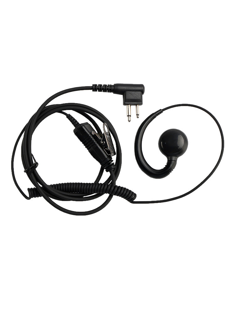 M-018 Liten PTT-B6 Curve Hook Earhook Headset för GP2000 CP88 SP10 Pro1150 P040