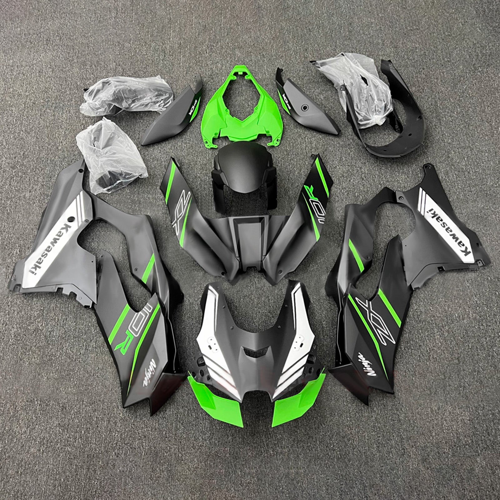 Kit carenatura iniezione Carrozzeria ABS adatto per Kawasaki ZX-10R ZX-10RR 2021-2025