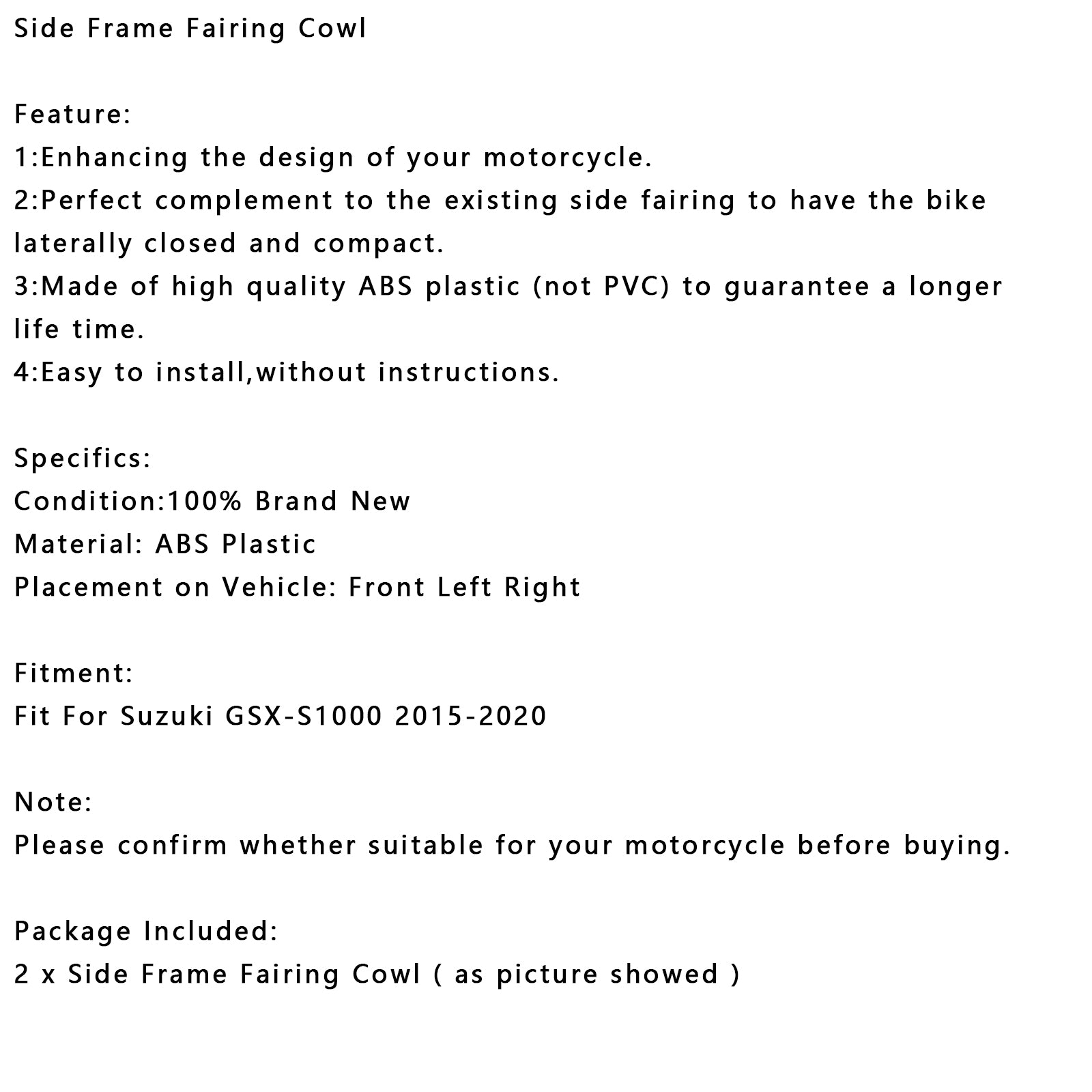 2015-2020 Suzuki GSX-S 1000 GSX S1000 Radador