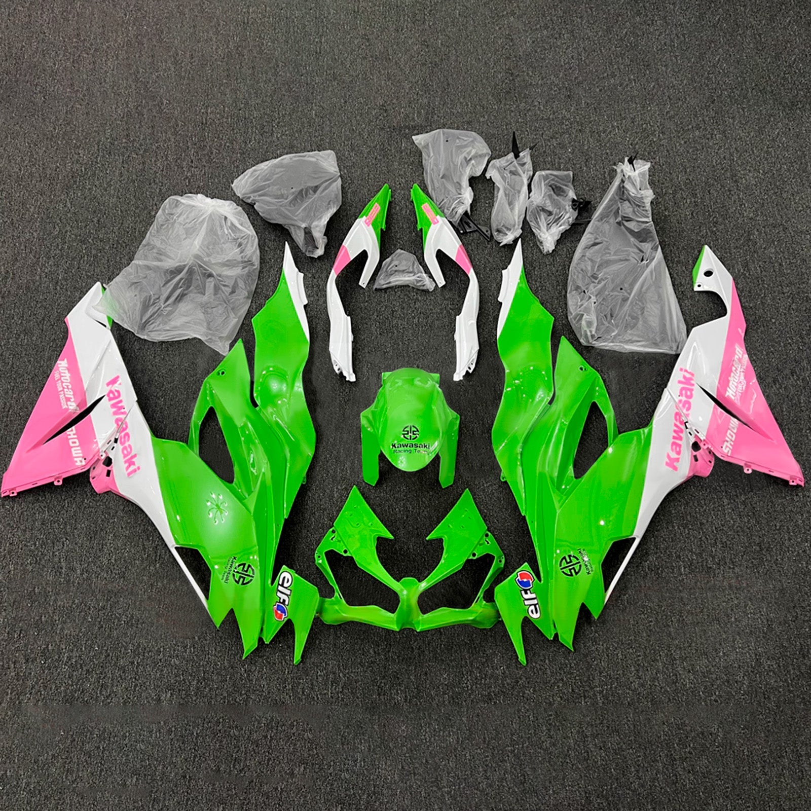 Injection Fairing Kit Bodywork Plastic ABS fit For Kawasaki ZX6R 2019-2023
