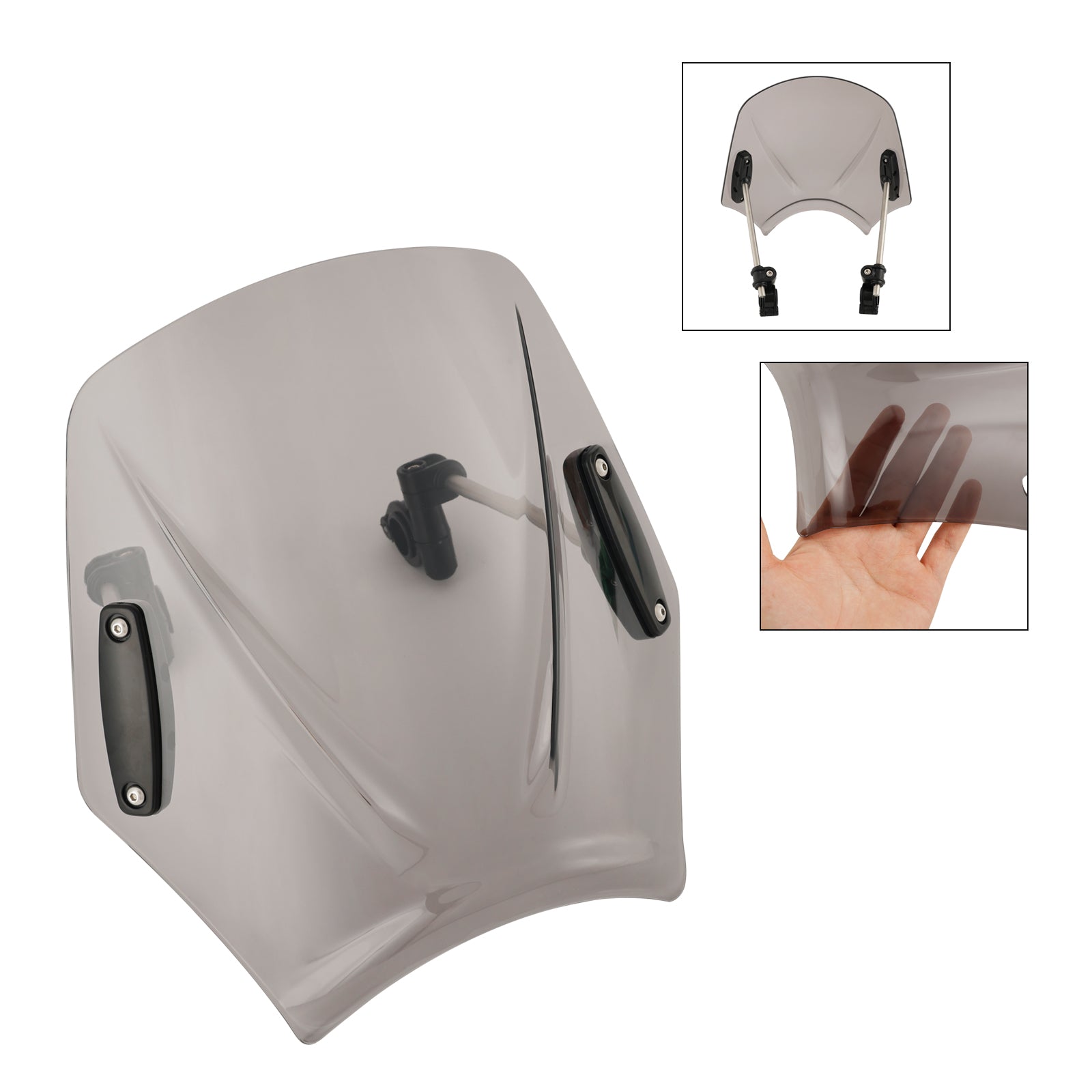 Motorfiets met 22mm/7/8" stuur Windscherm Windscherm Universeel