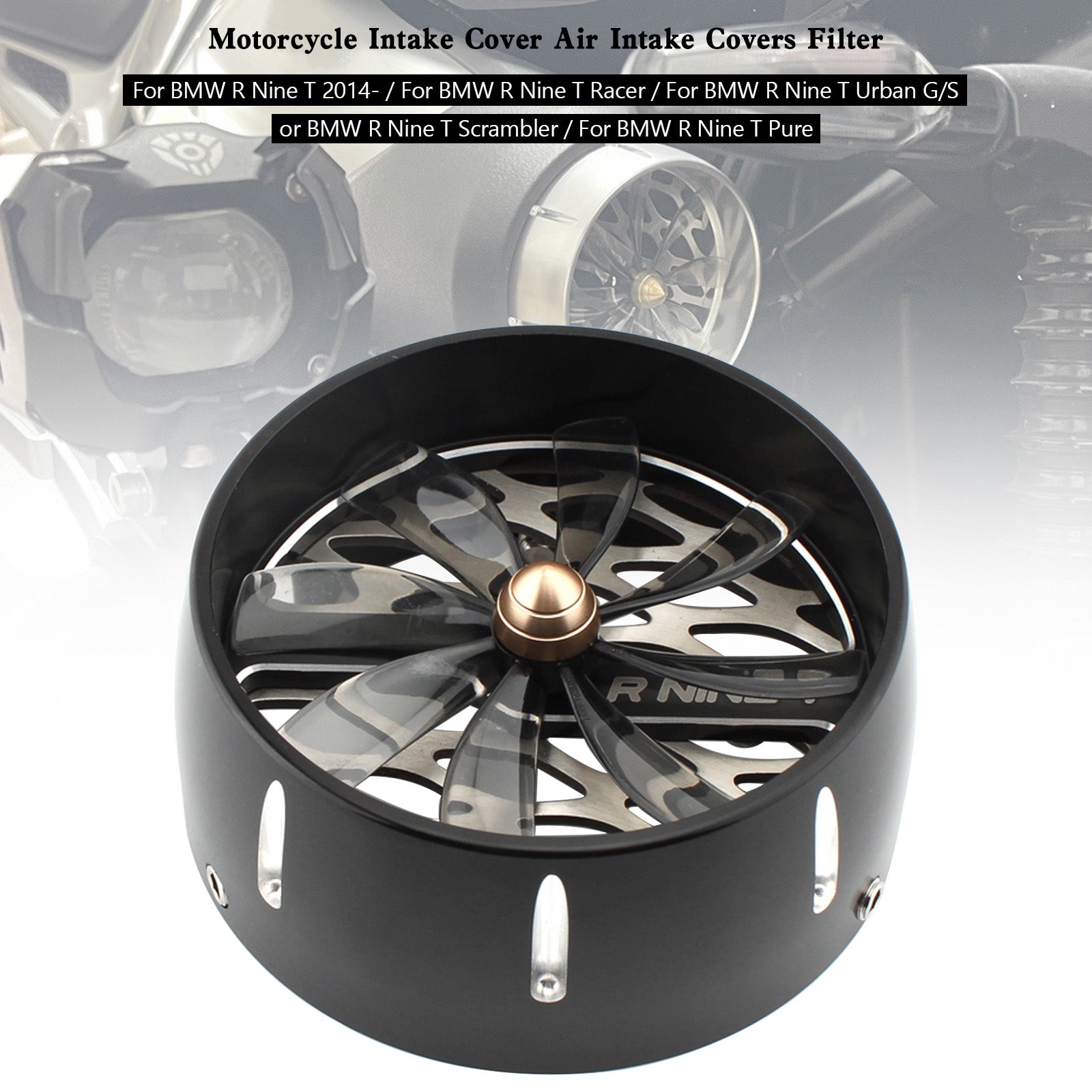 BMW r nove t nove t r9t tampa de entrada de tampas de ar filtro