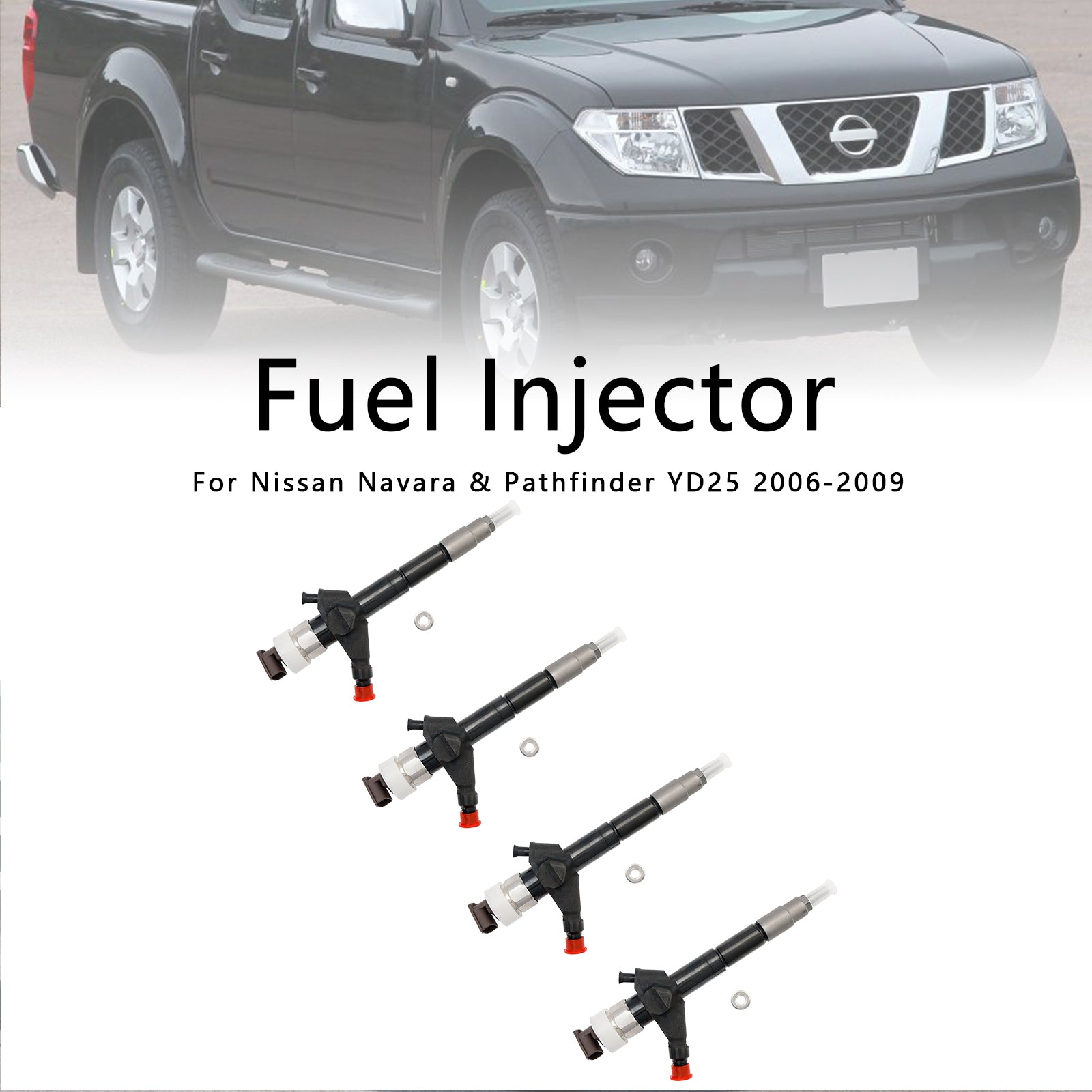 Nissan Navara 2006-2009 & Injetor de combustível Pathfinder YD25 4PCS 16600-EB70A 095000-6250