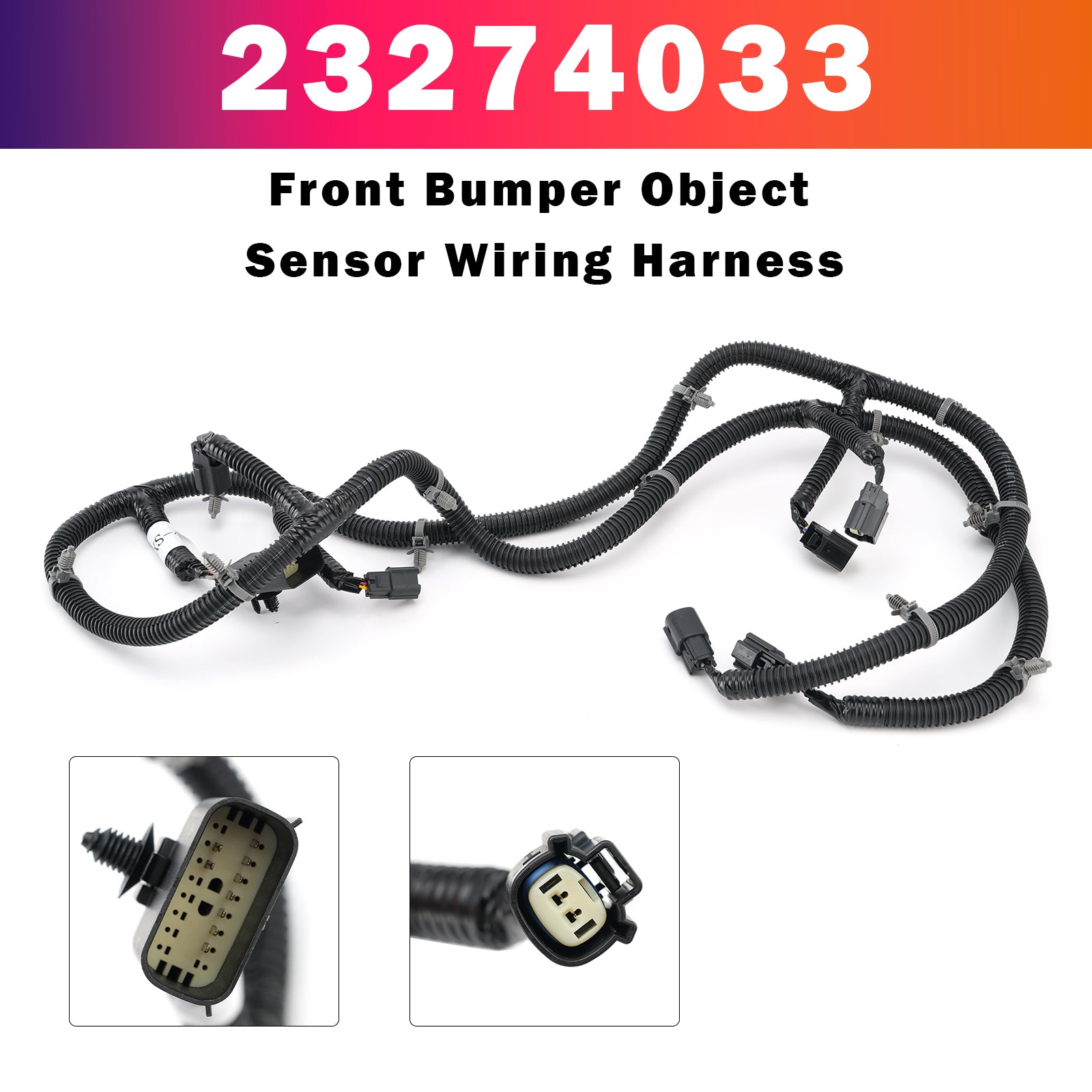 Front Bumper Object Sensor Wiring Harness 23274033 for GMC Sierra 2016-2018