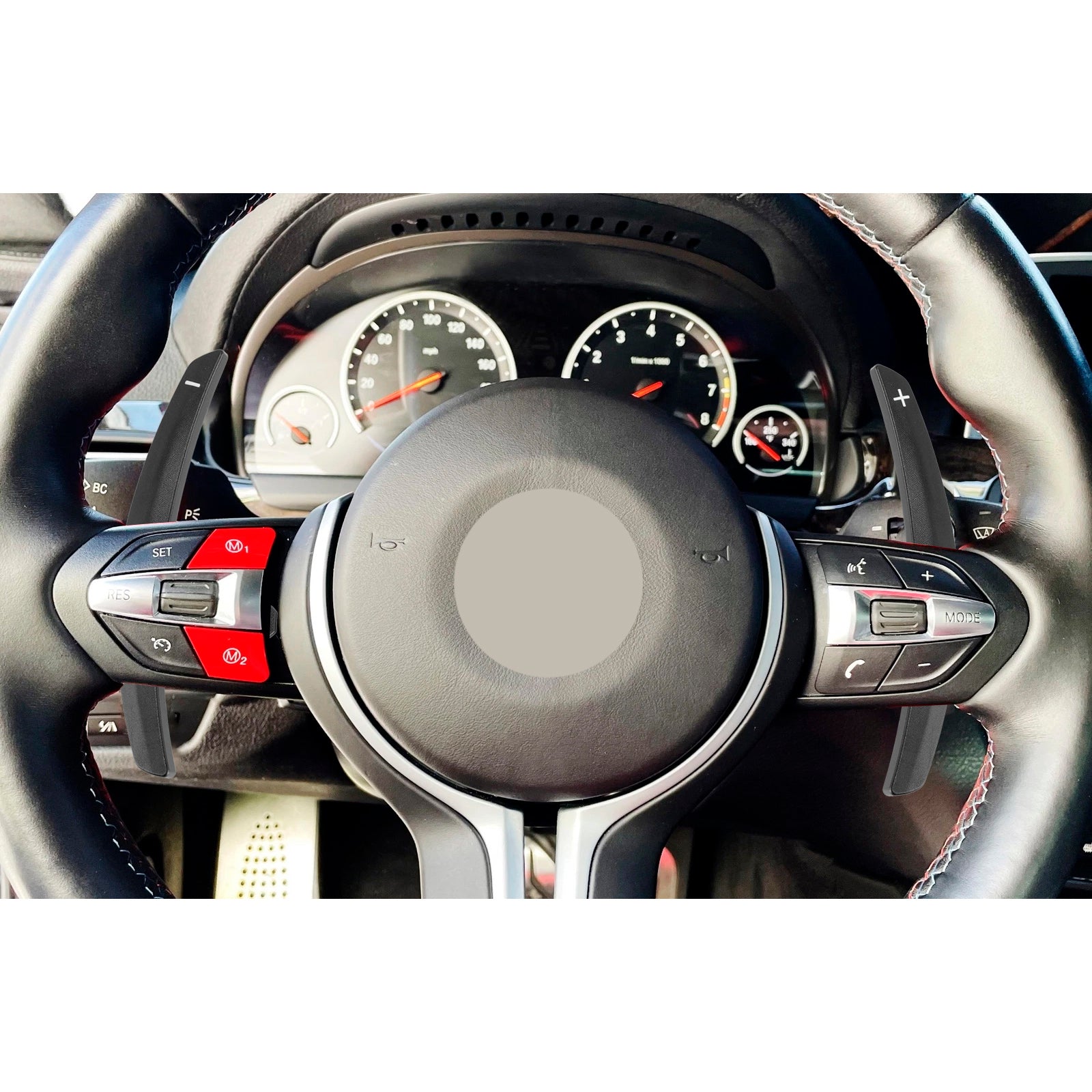 Paddelväxelförlängning för BMW F-serie F30 F31 F32 F10 X3 X5 Aluminium Svart