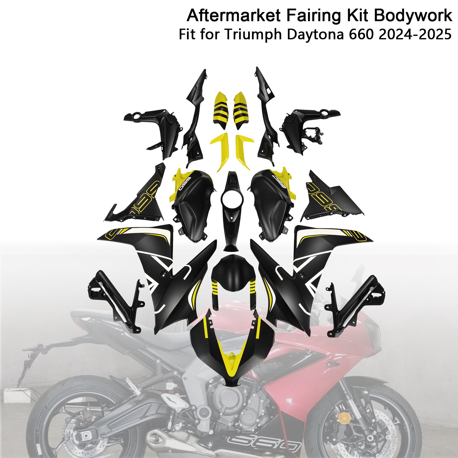 Injection Bodywork Fairing Kit for Daytona 660 2024-2025