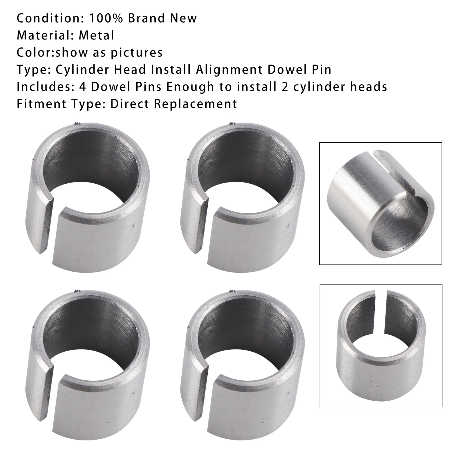 4 piezas LS culata instalar alineación pasador de acero LT Gen 3 Gen 4 Gen 5 LSX