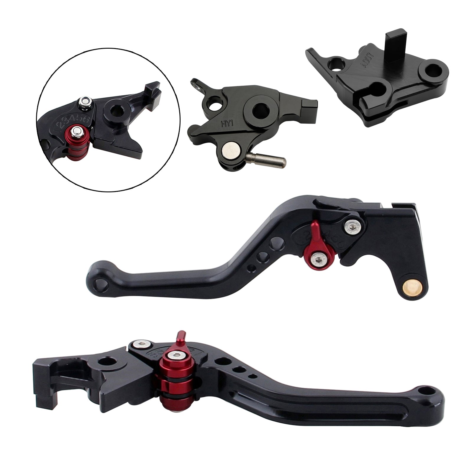 Ny kort kopplingsbromsspak Fit för CFMOTO 400NK 650NK 650MT 650GT 2020-21