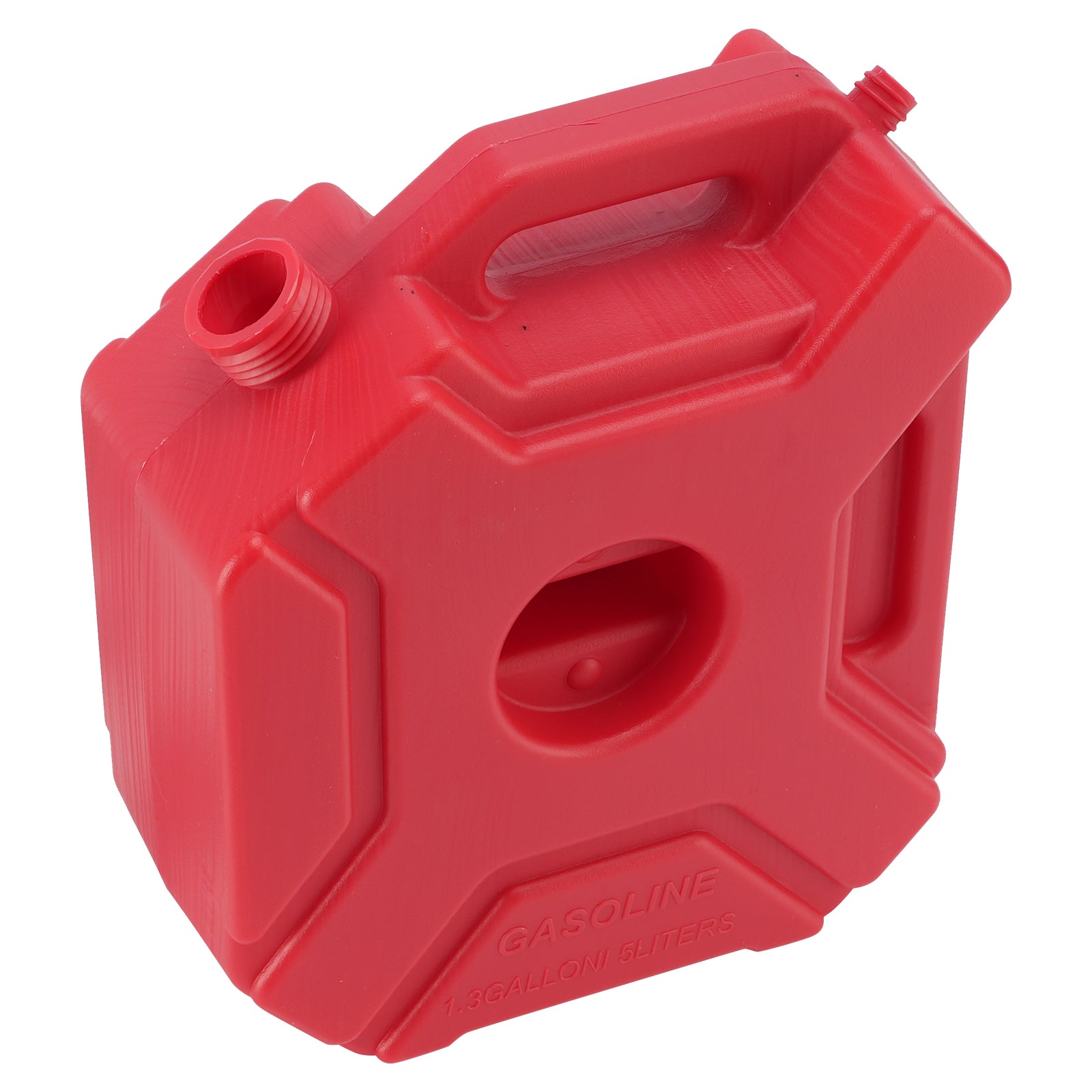 5L Red Plastic Jerry Can Spare Petrol Oil Fuel Tank for Motorcycle ATV UTV