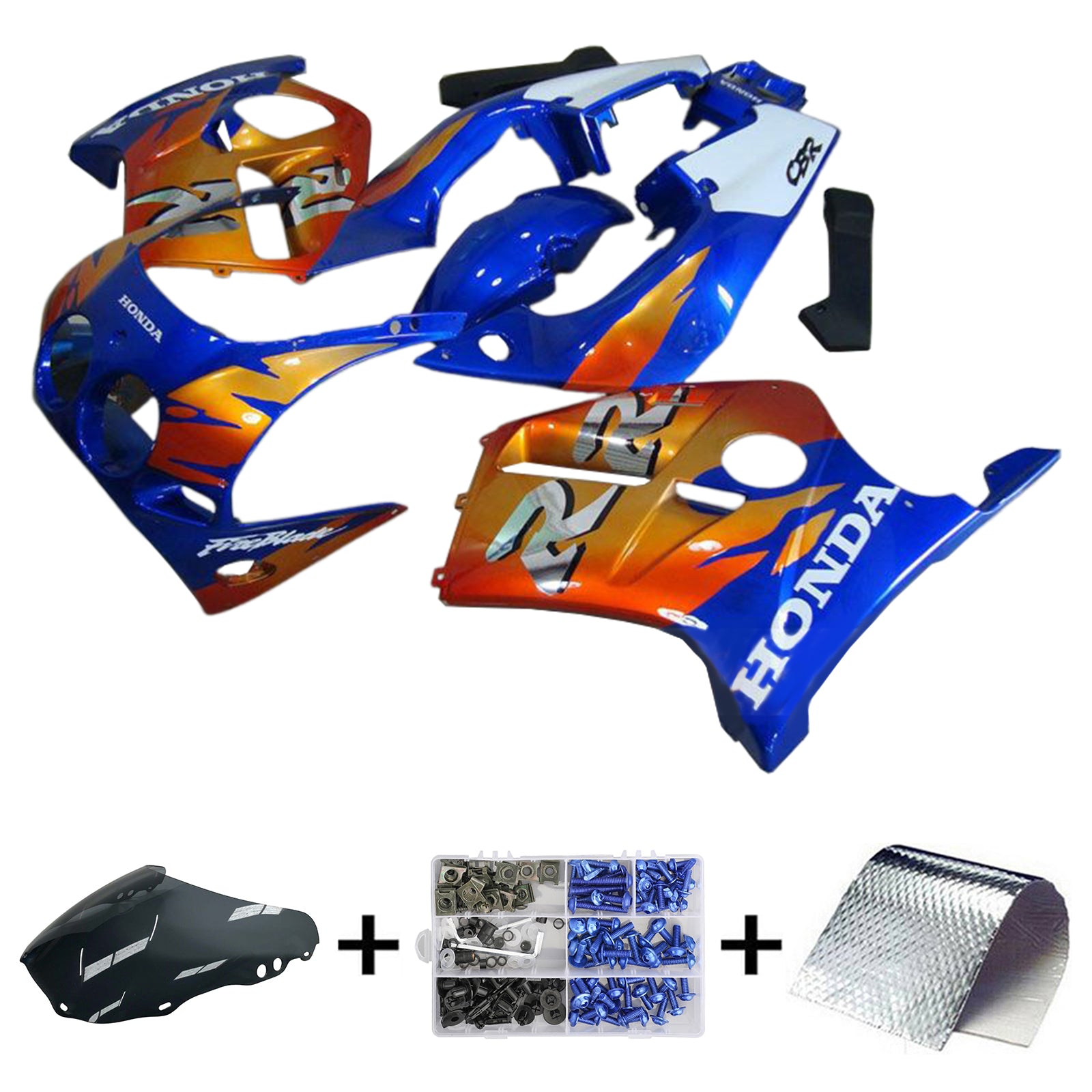 1988-1989 Honda CBR250RR MC19 Injeksjon Fairing Kit karosseri