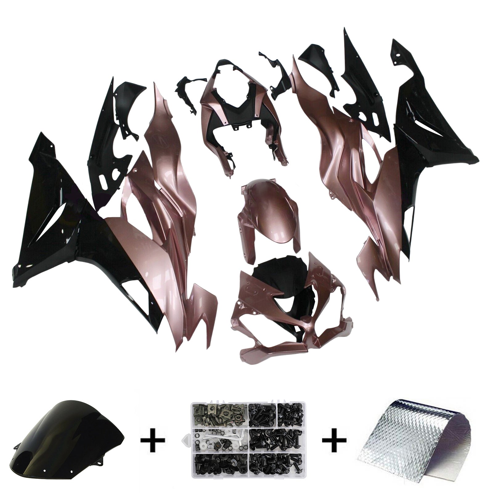 2019-2023 KAWASAKI ZX6R Injektion Fairing Kit Bodywork Plastic ABS